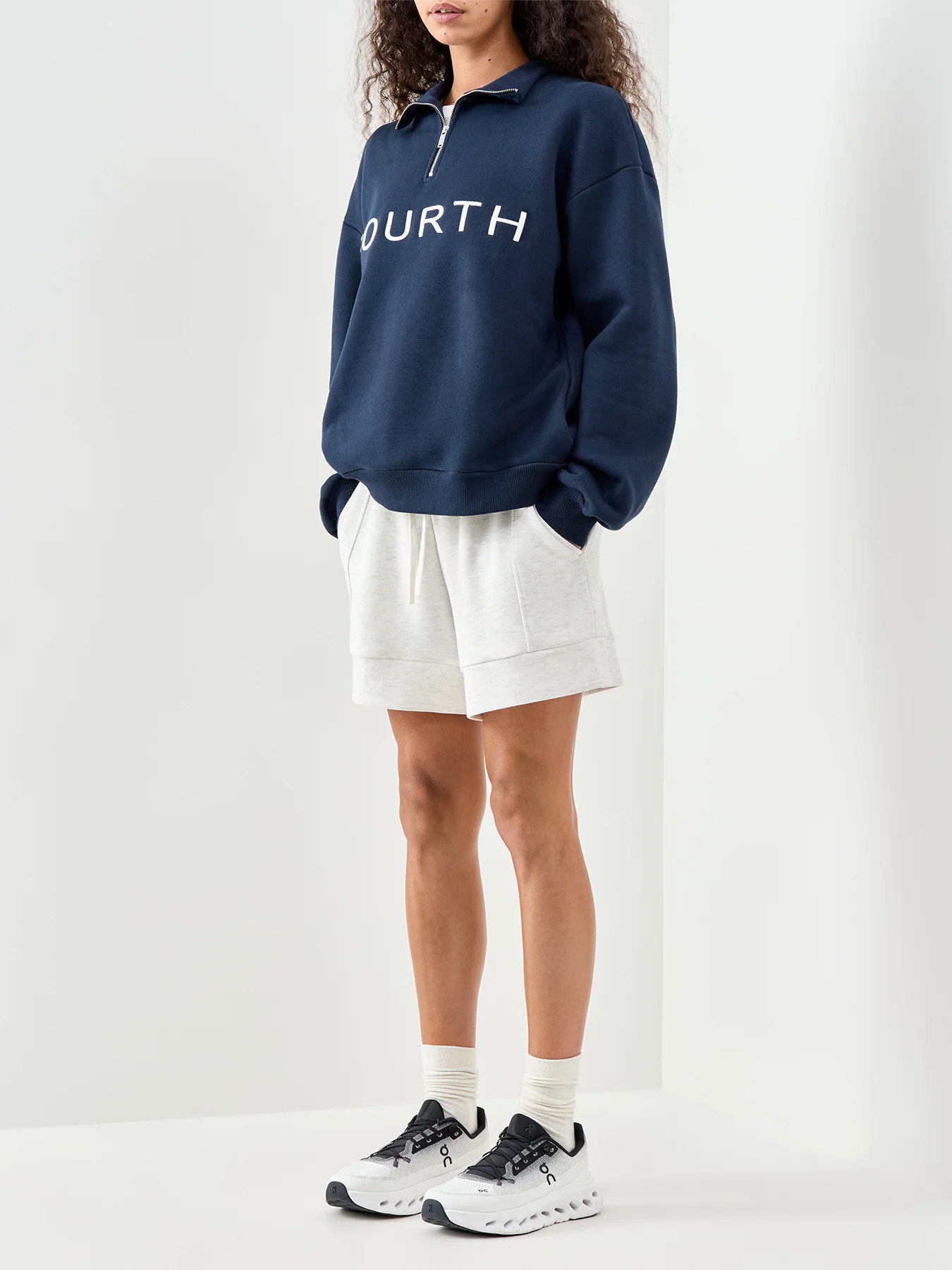 Laurel Cotton Sweatshirt Blue - Image 2