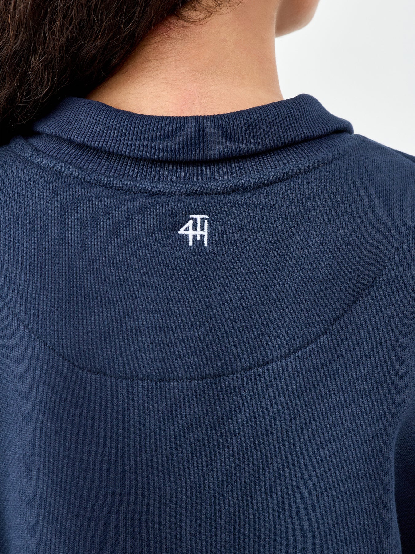 Laurel Cotton Sweatshirt Blue - Image 3