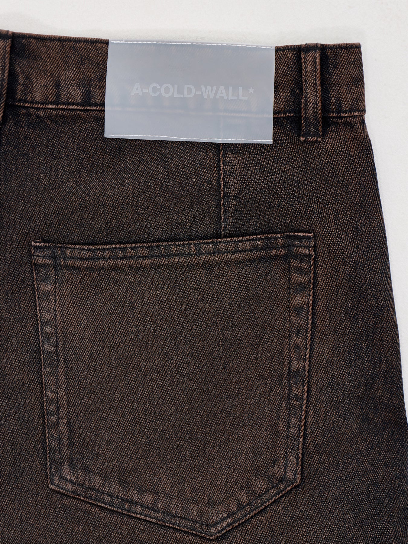 Organic Cotton Denim Shorts Brown - Image 3