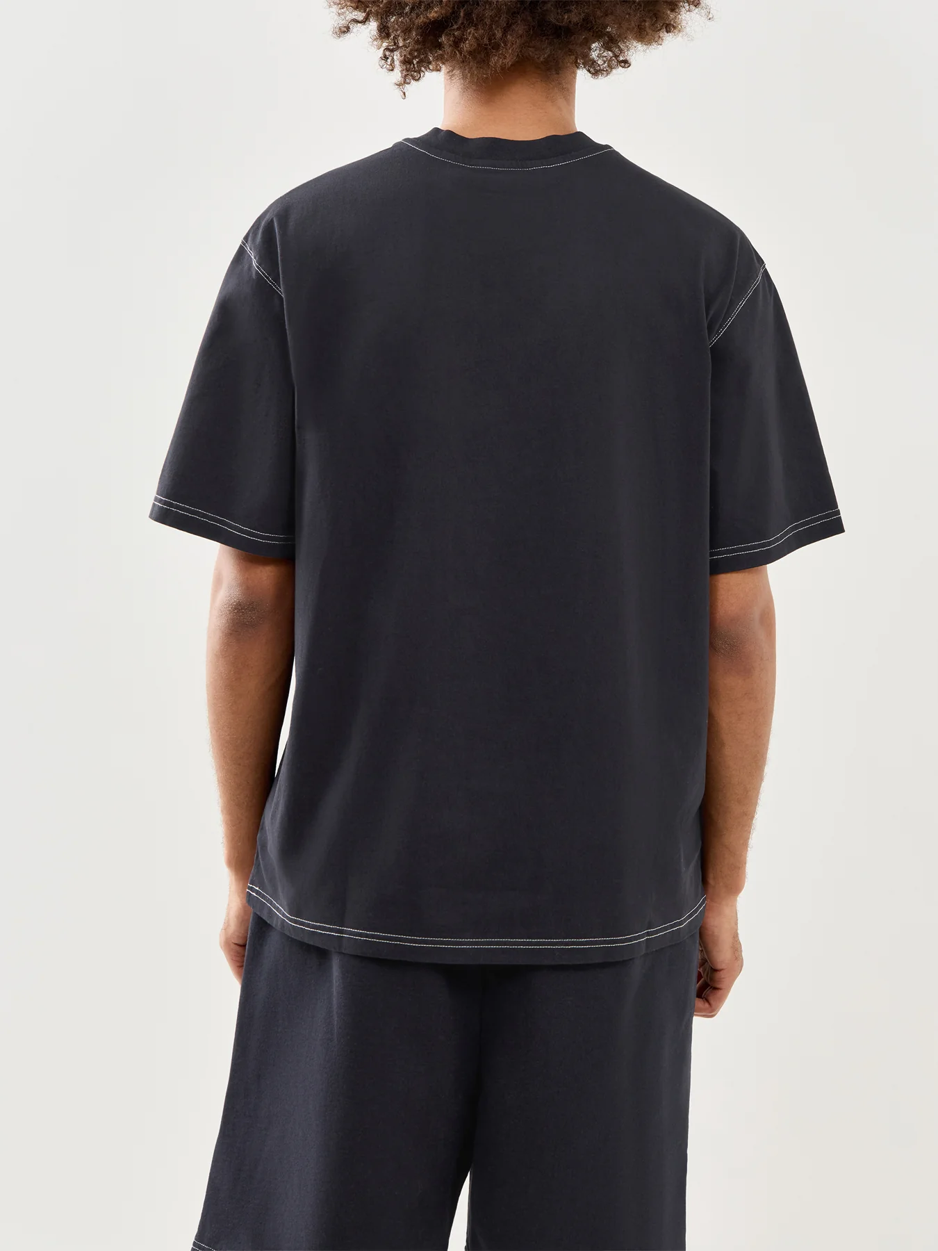 Cotton T-Shirt Black - Image 5