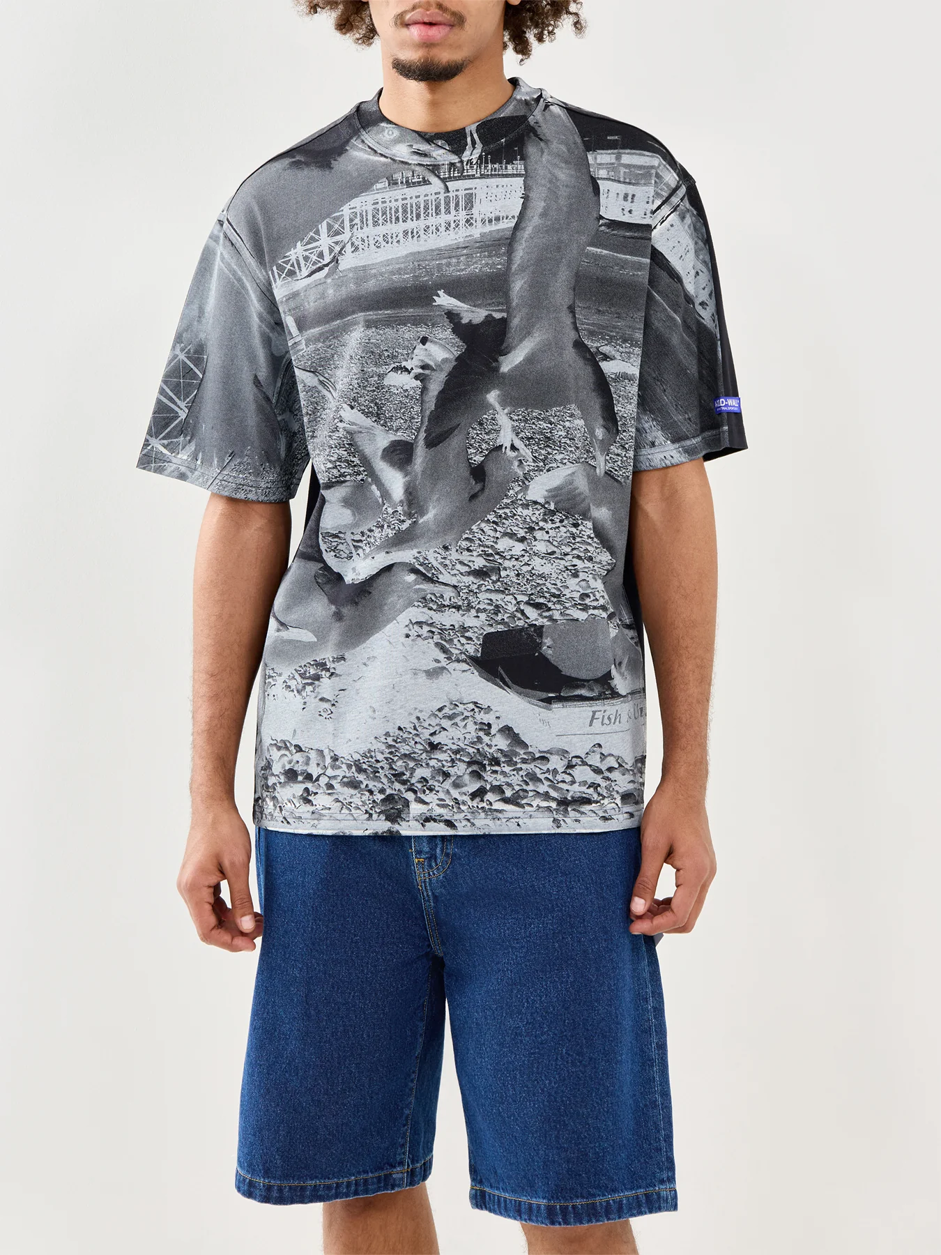 Graphic Cotton T-Shirt Black - Image 4
