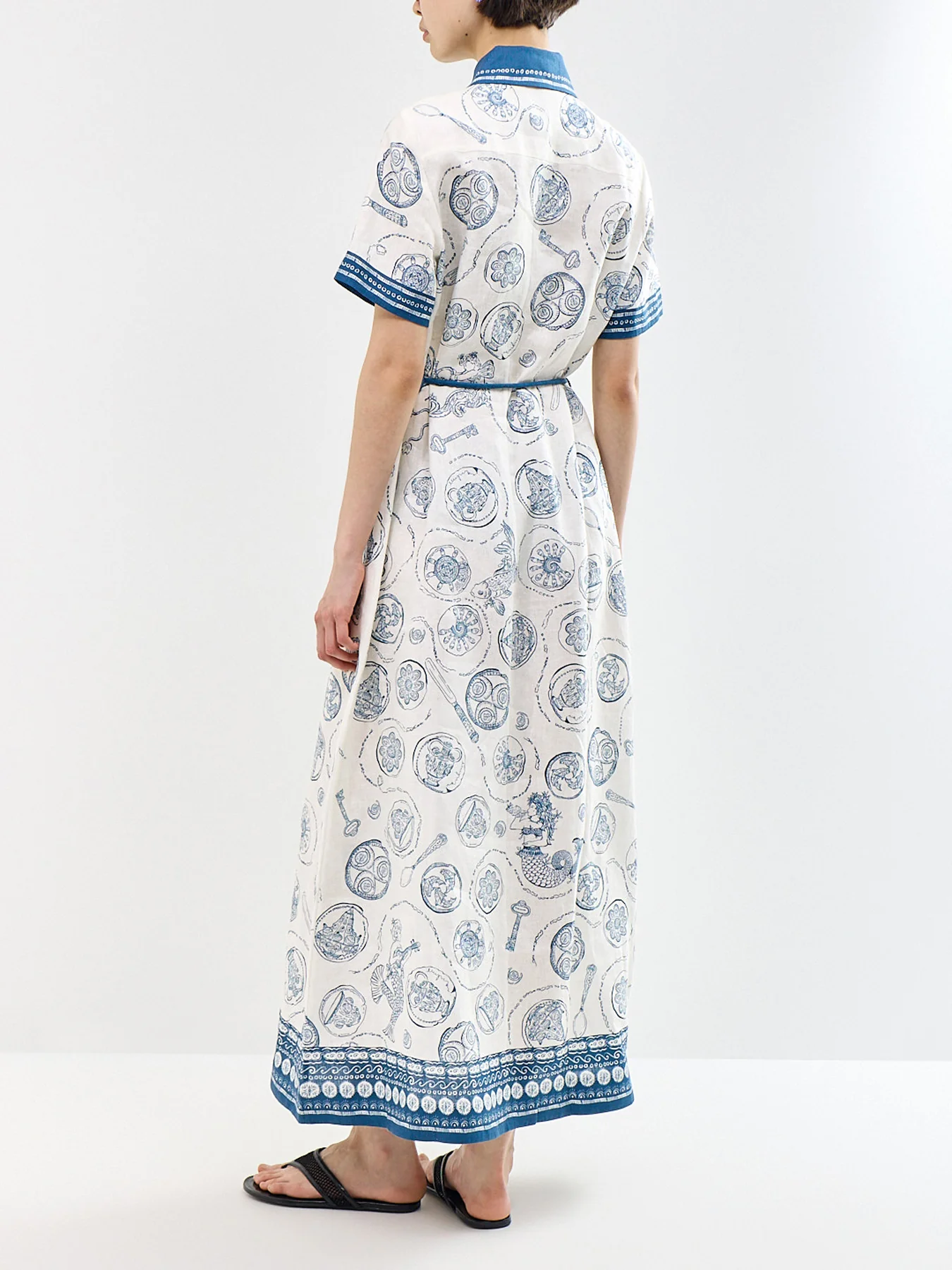 Lucky Shirt Dress White - Image 5