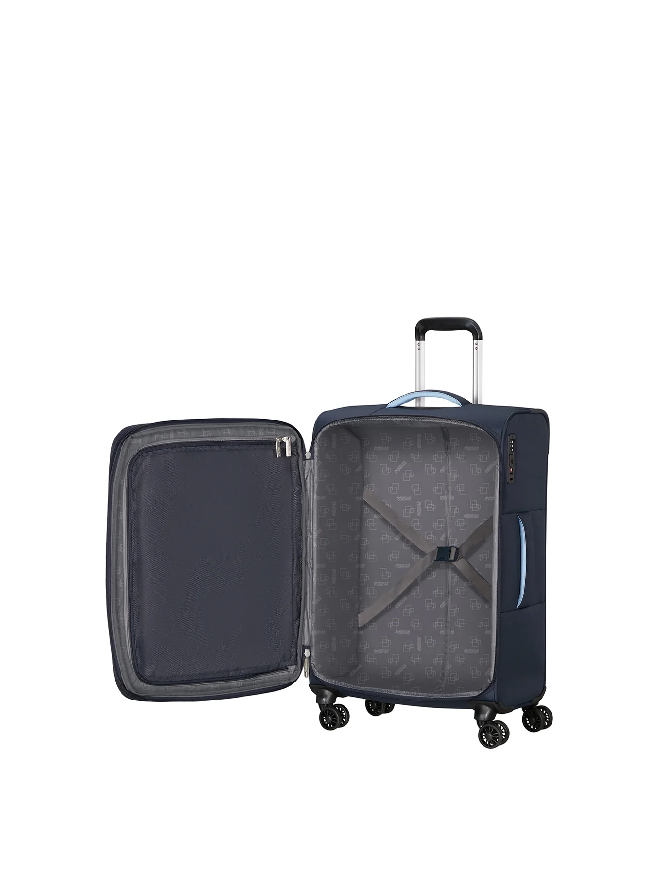 Cloudrider Medium Expandable Spinner Suitcase 49cm Sky Navy - Image 2