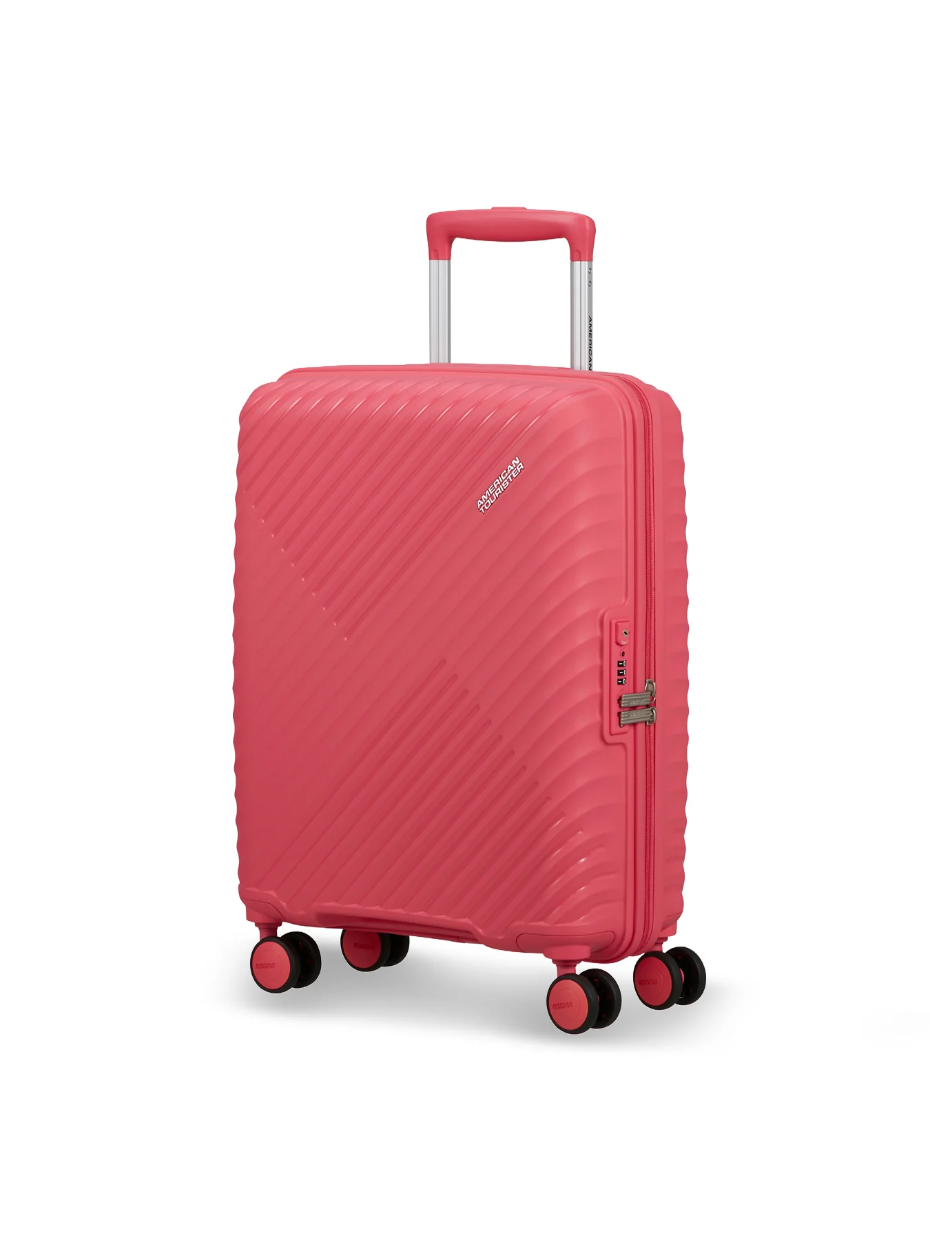 Diablast 68cm Expandable Spinner Suitcase Pink Glitch