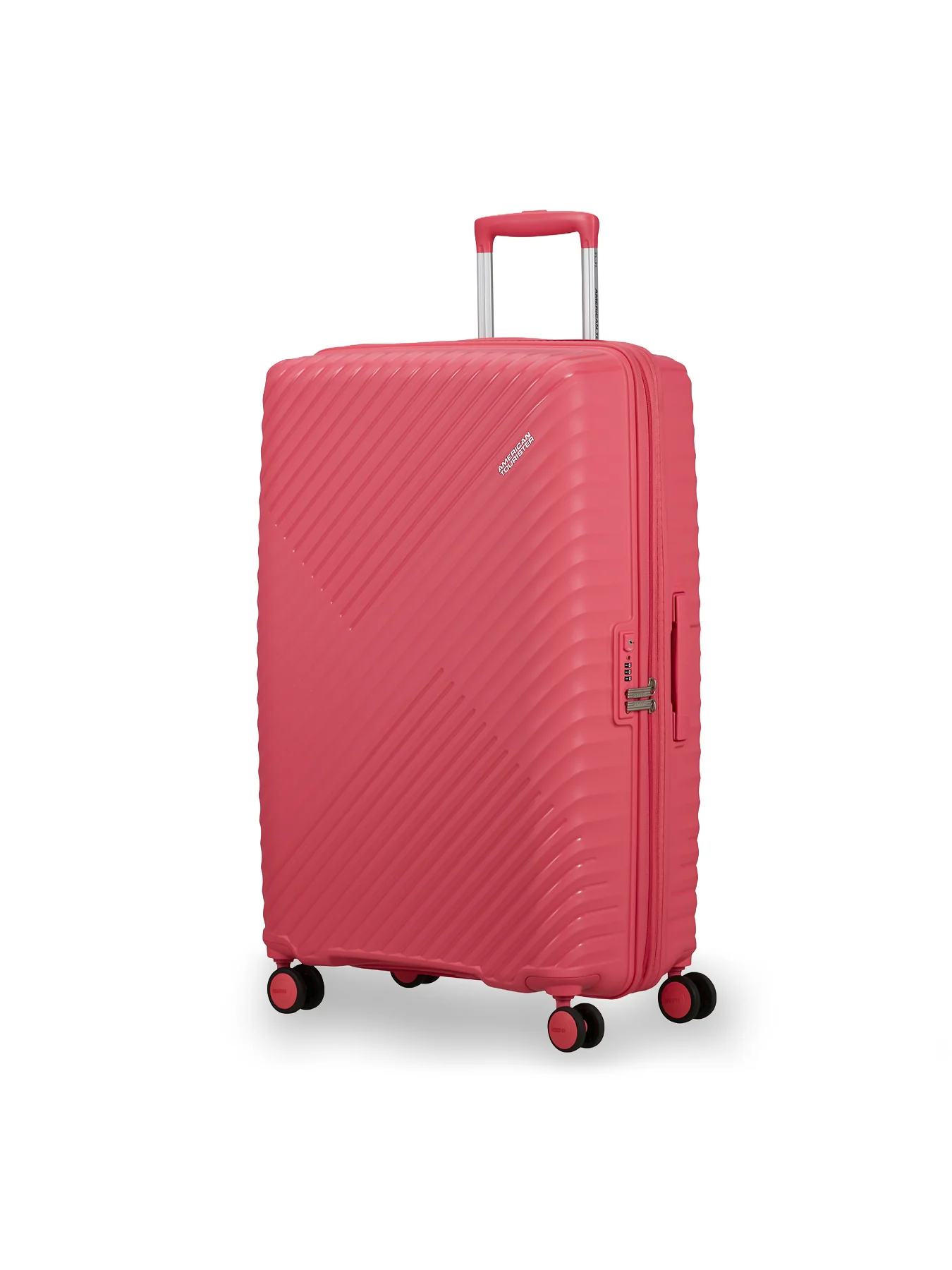 Diablast 78cm Expandable Spinner Suitcase Pink Glitch