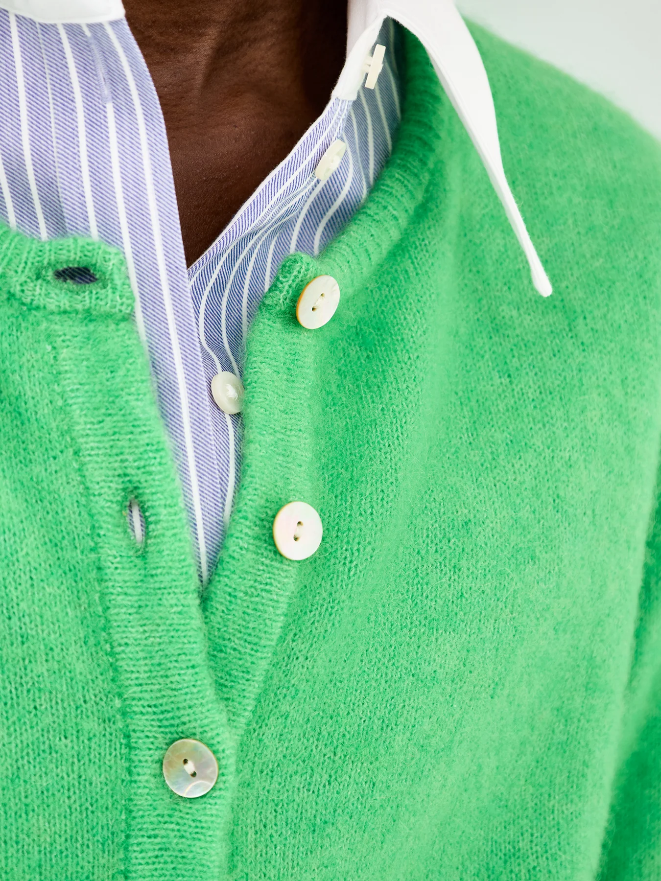 Vitow Knit Cardigan Green - Image 3