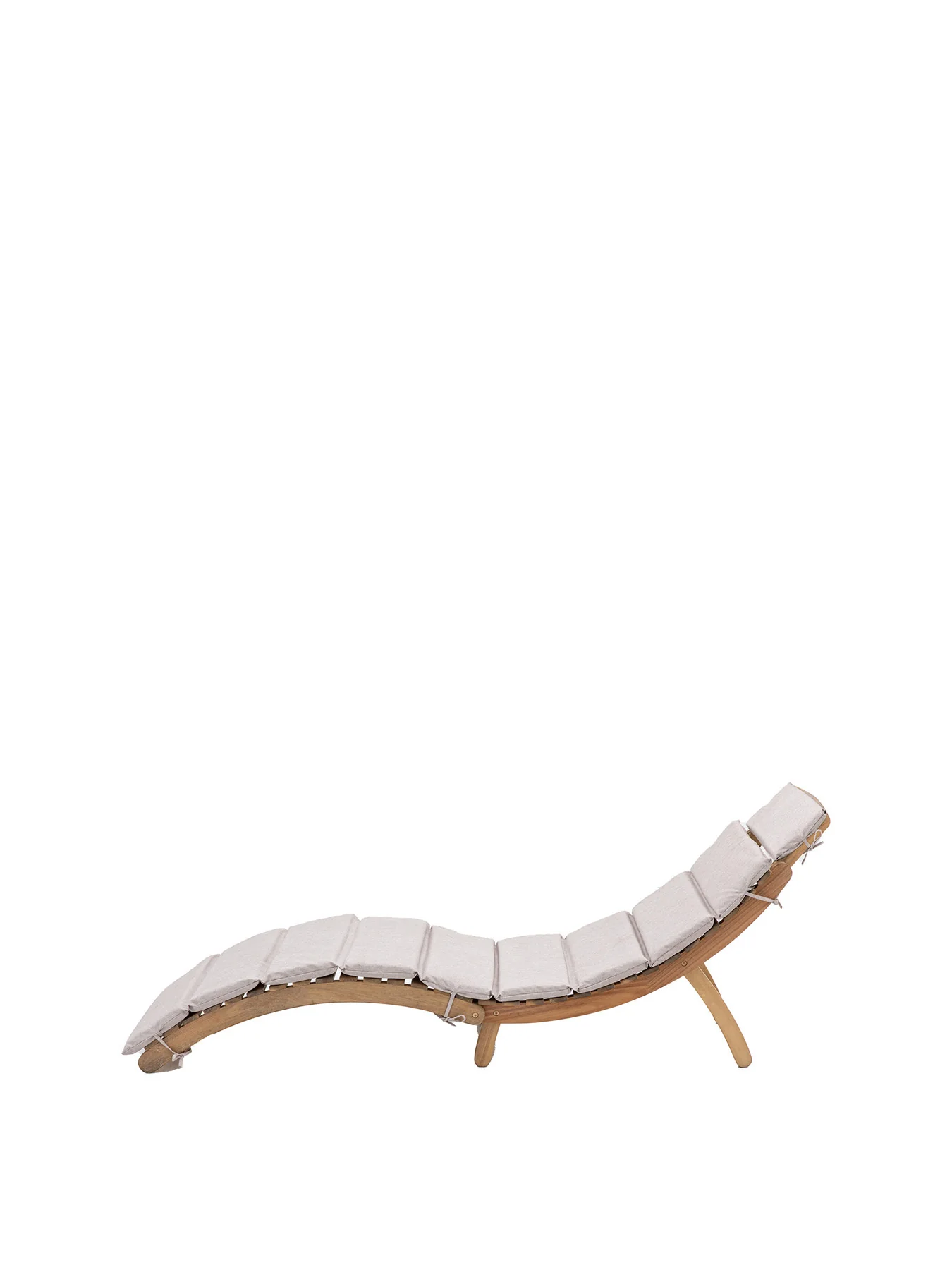 Ammos Foldaway Acacia Sunlounger - Image 6