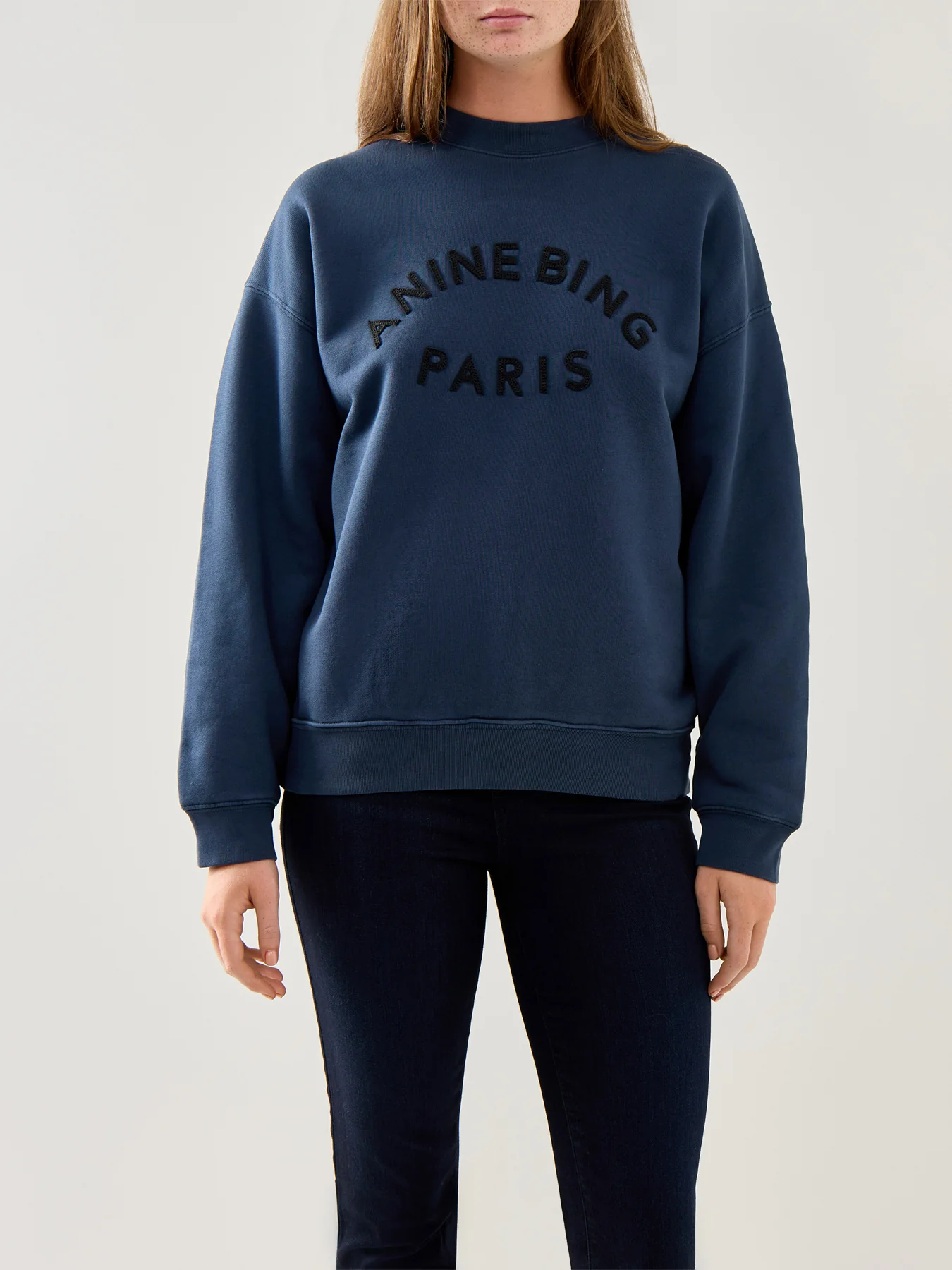 Jaci Sweatshirt Paris Cotton Dark Blue - Image 5
