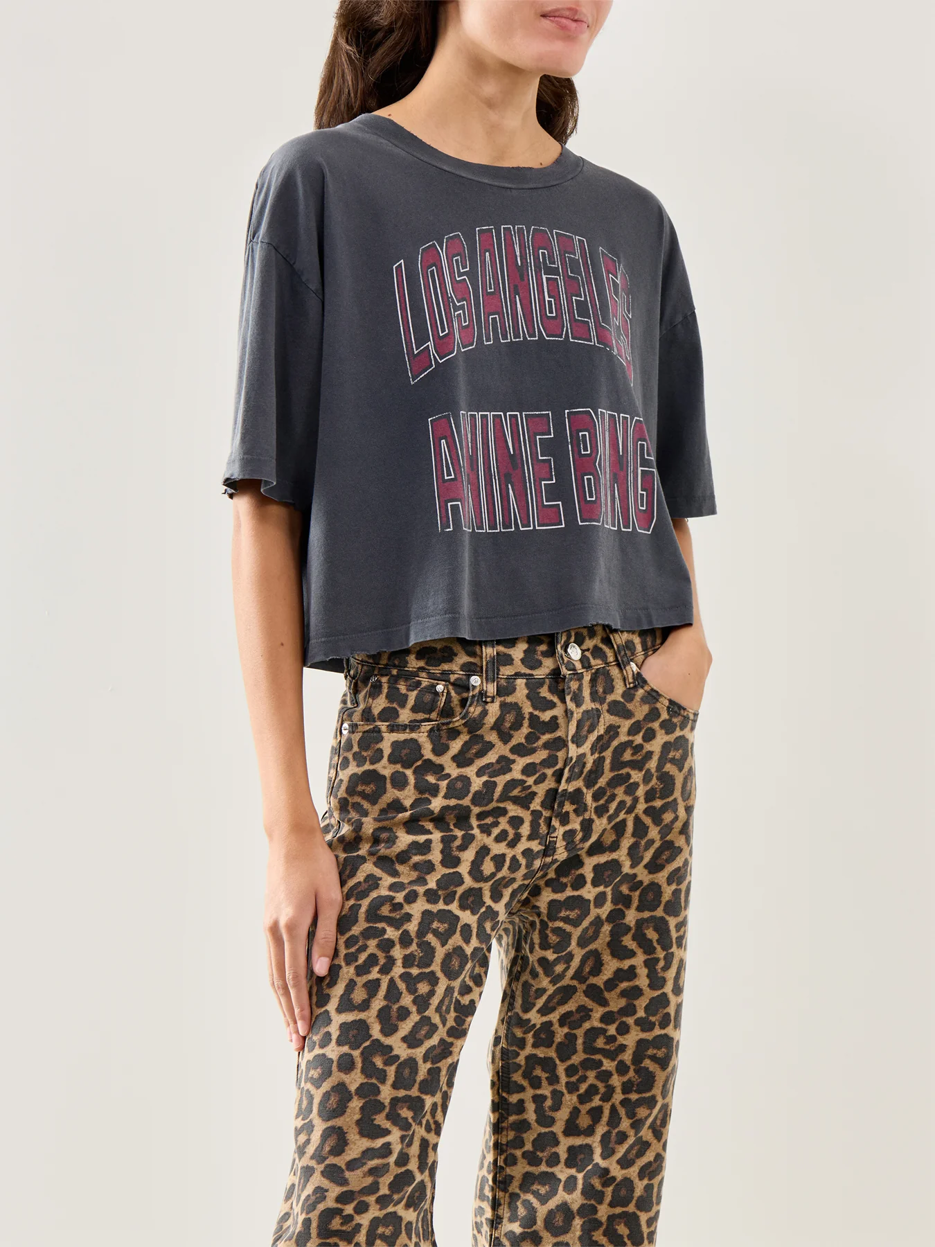 Johnny Cropped Short-Sleeve Tee Black - Image 4