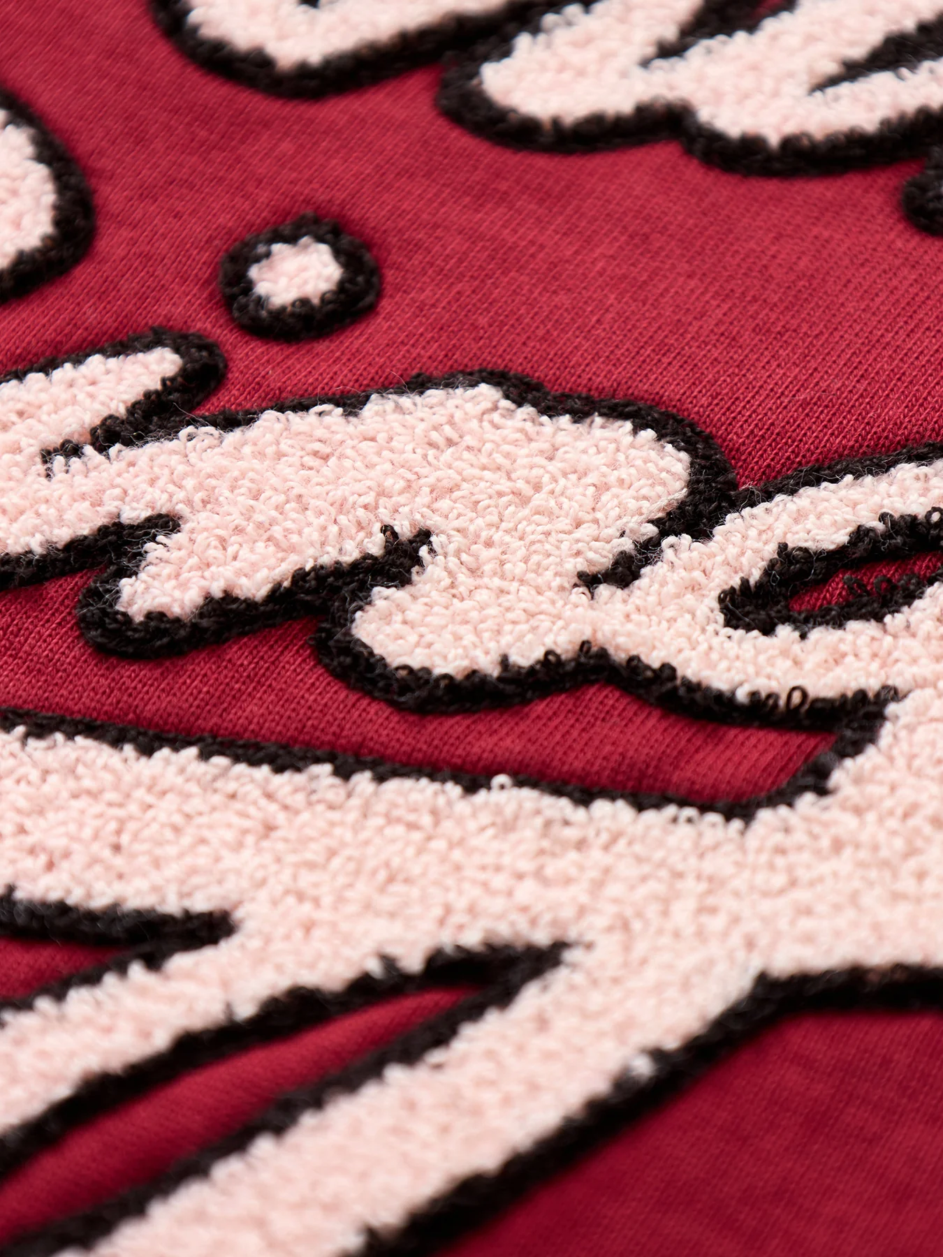 Miles Chenille Signature Sweatshirt Red - Image 3