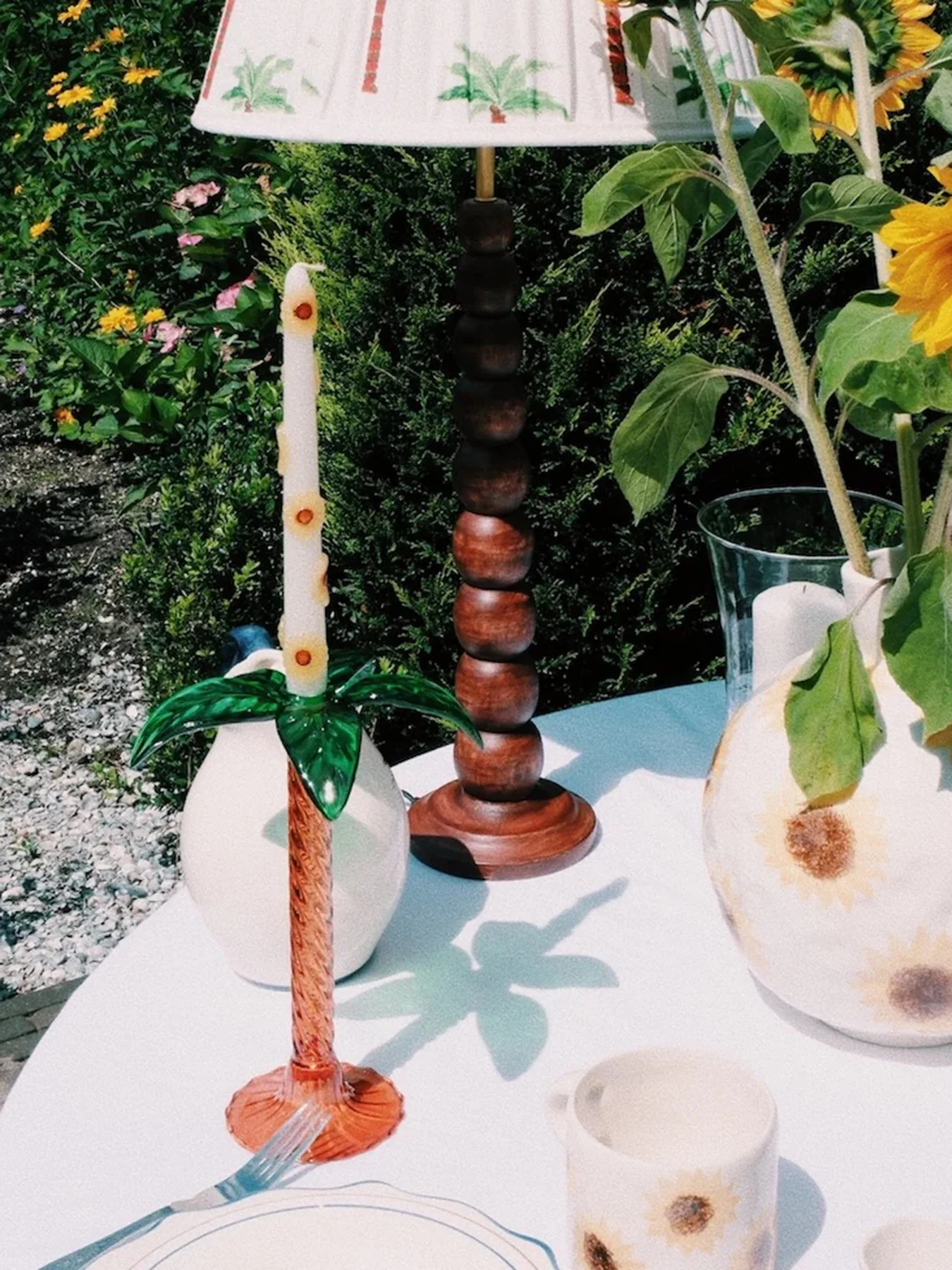Palm Tree Candle Holder - Image 2