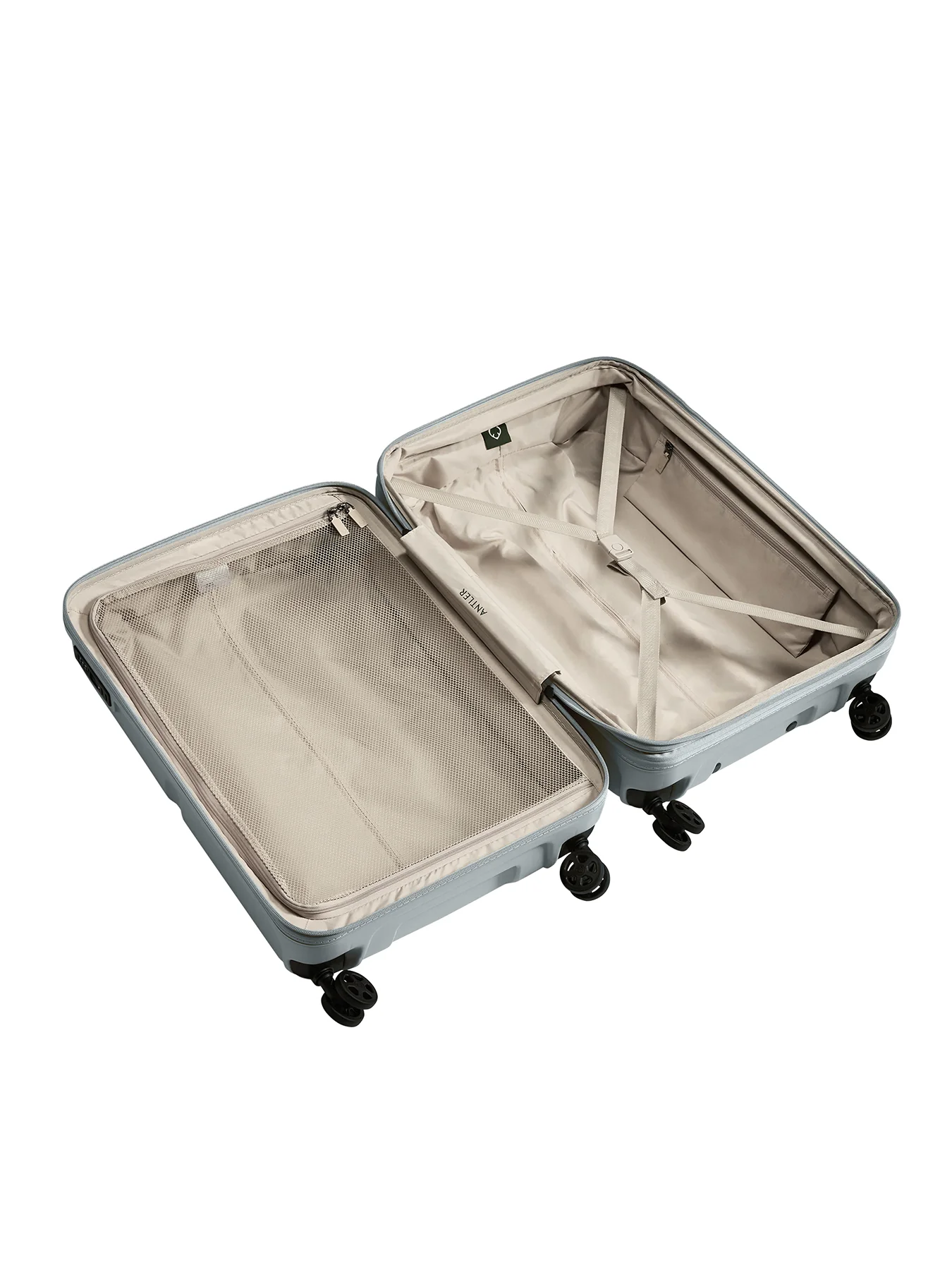Single Stripe Medium Expandable Suitcase Blue 68cm - Image 4