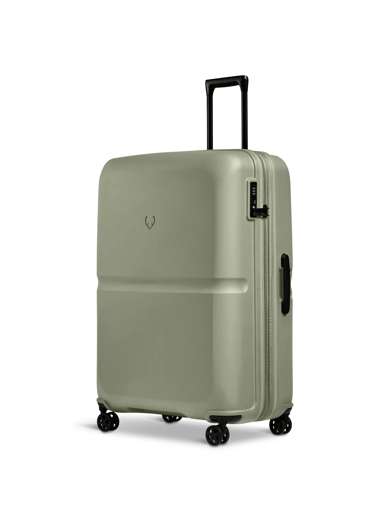 Green Single Stripe Spin Suitcase 81cm - Image 3