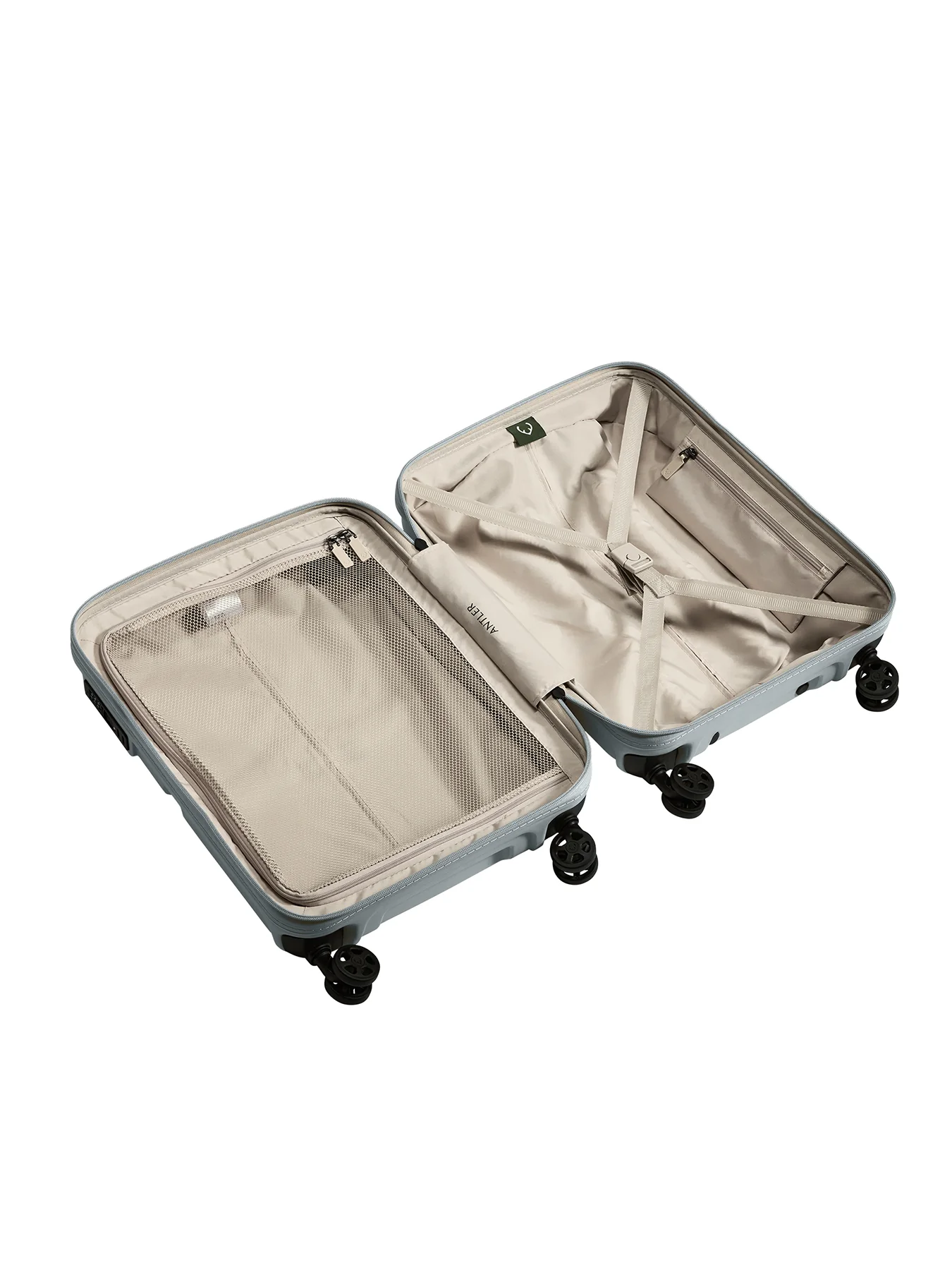 Single Stripe Cabin Suitcase Blue 55cm - Image 4