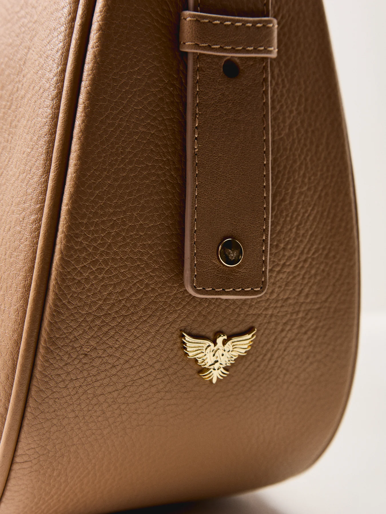 Charlie Leather Bag Tan - Image 5