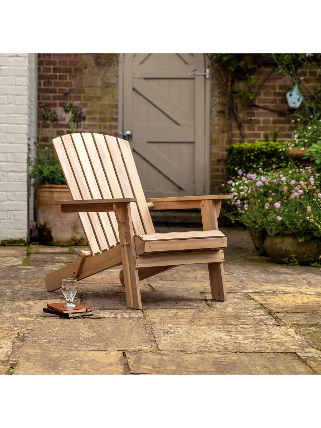 Aspri Acacia Lounge Chair with Footstool - Image 5