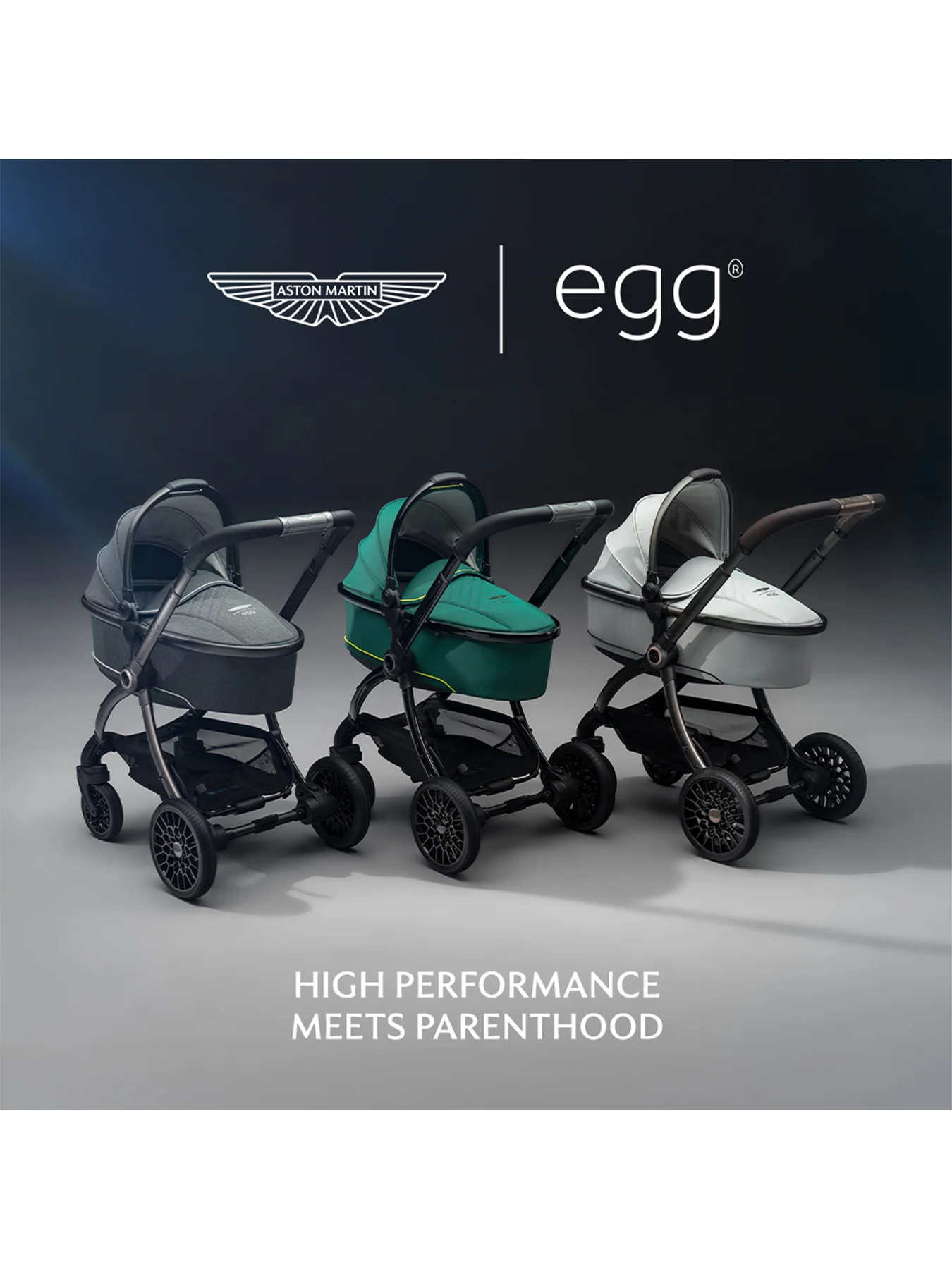 Luxury Egg3 x Aston Martin Stroller & Carrycot Set in Performance Green – Limited Edition - Image 3