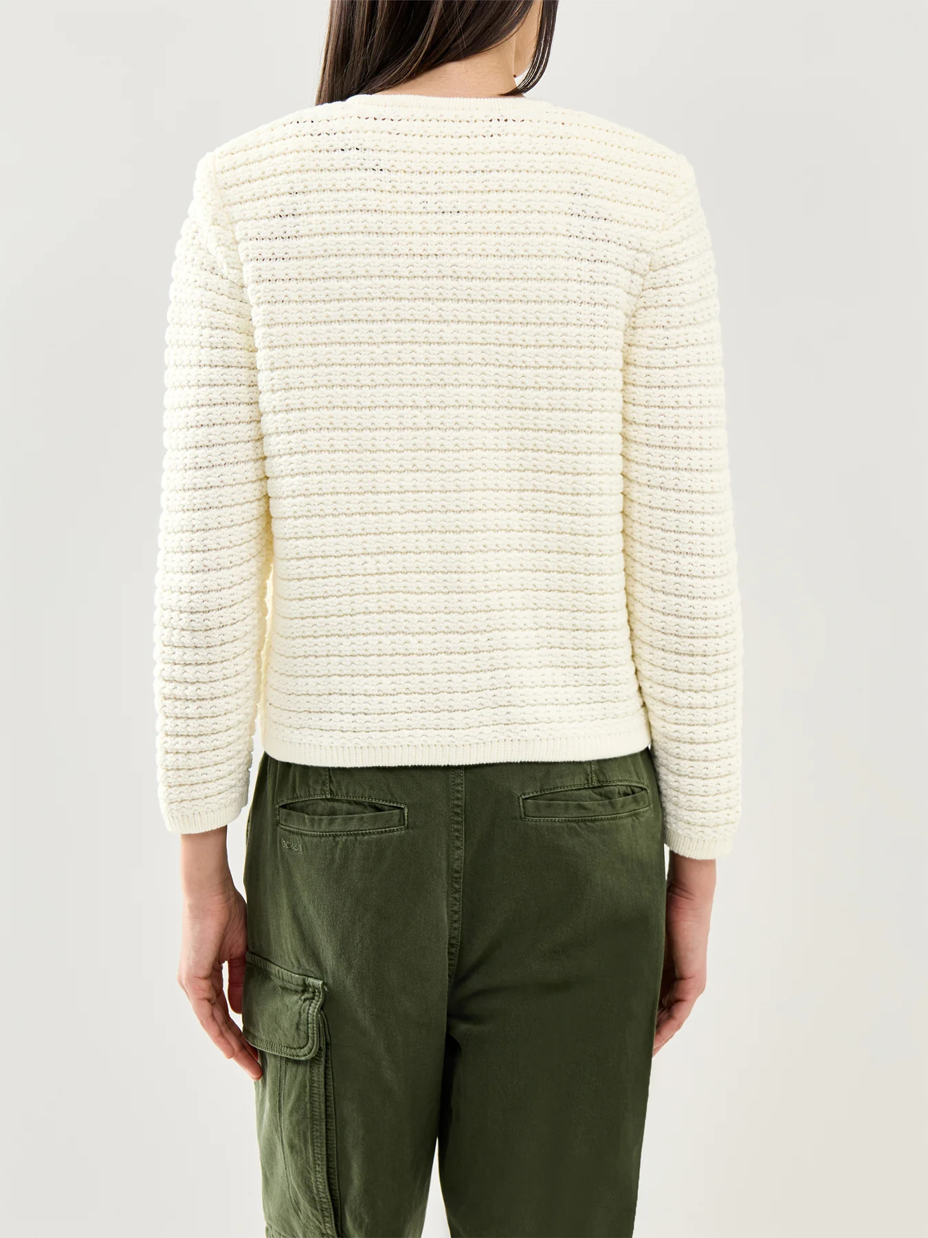 Gaspard Knit Cardigan Cream - Image 5