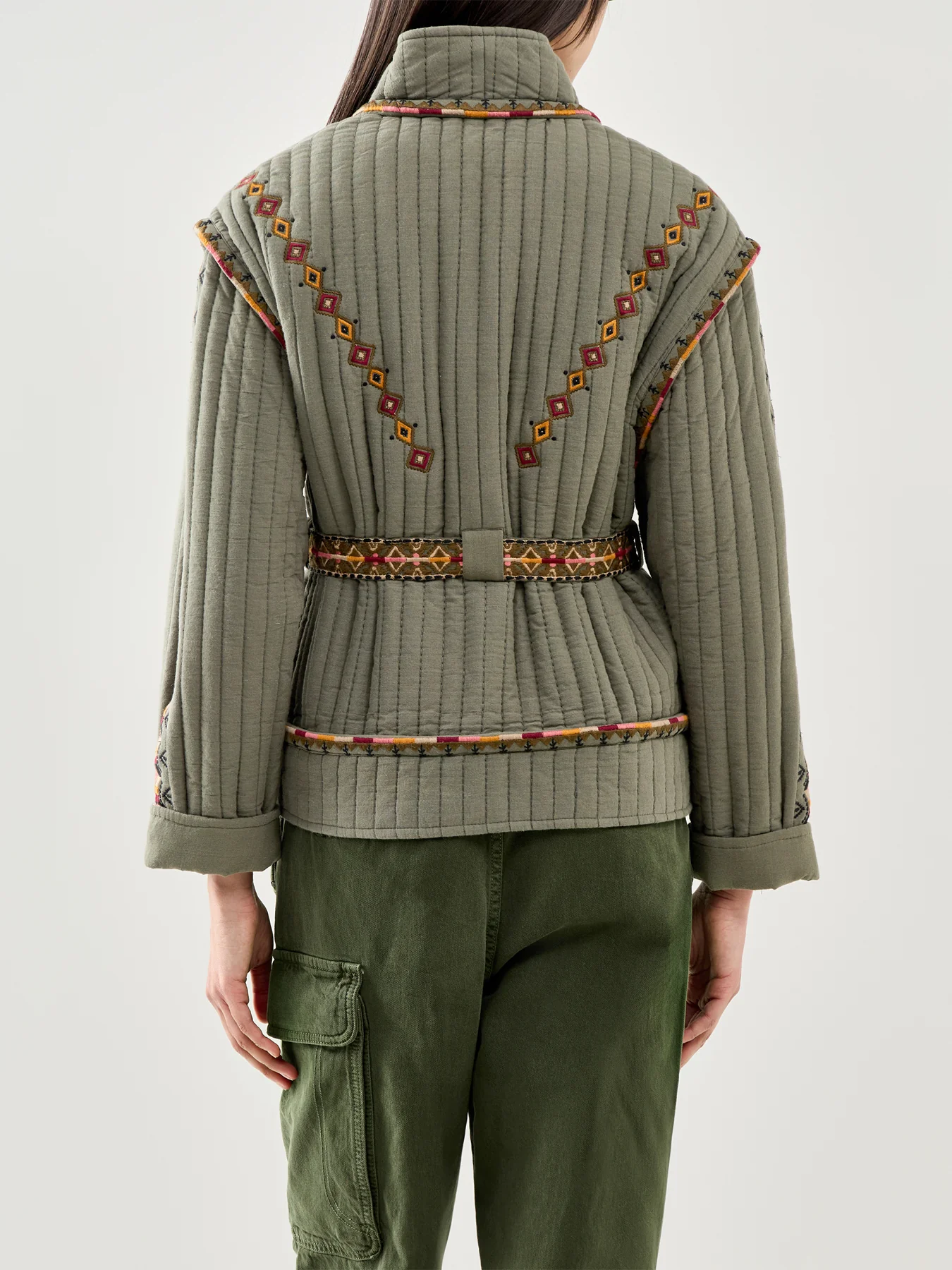 Cocoon Padded Jacket Green - Image 5