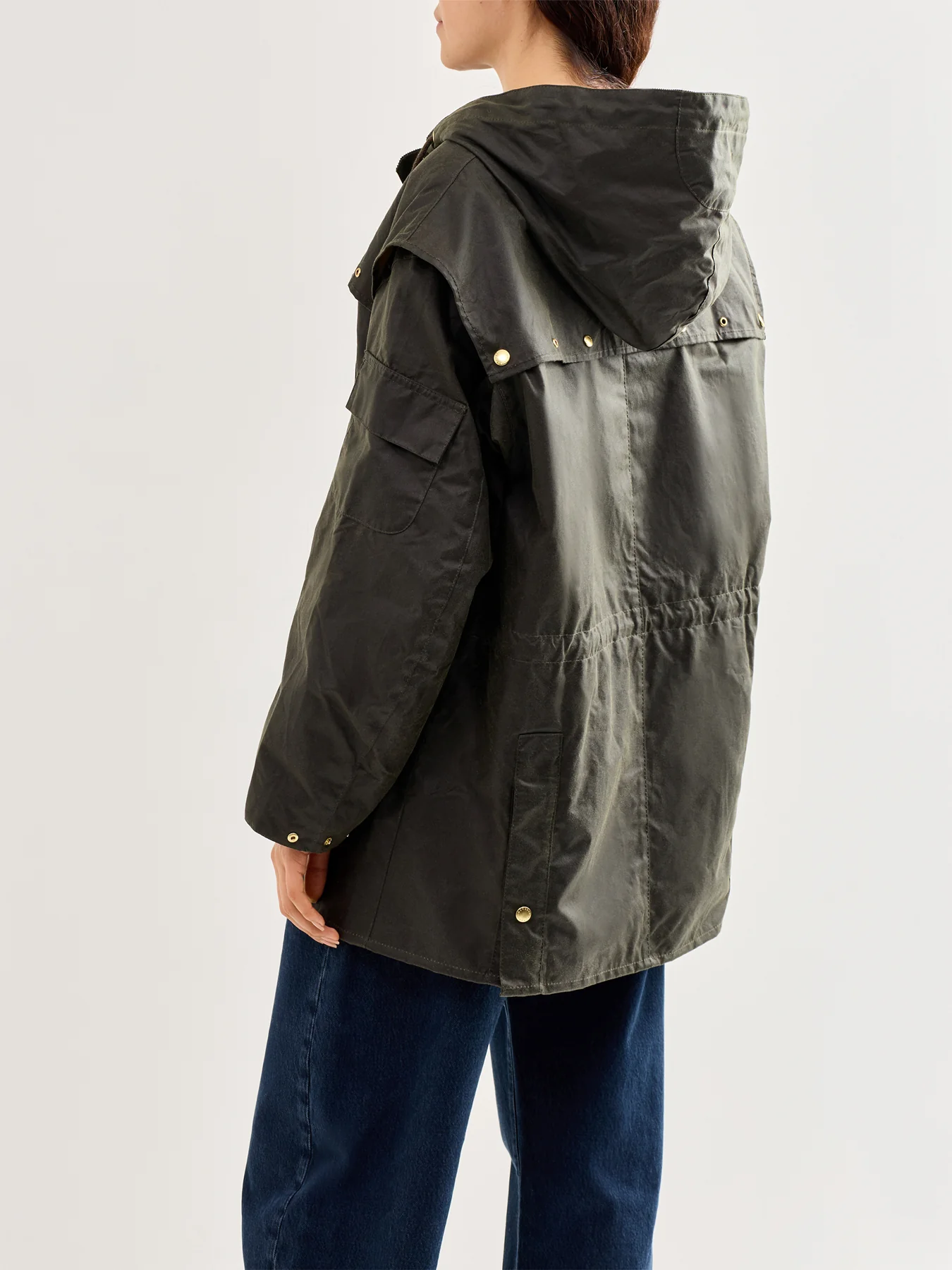 Aberford Waxed Cotton Jacket Olive - Image 5