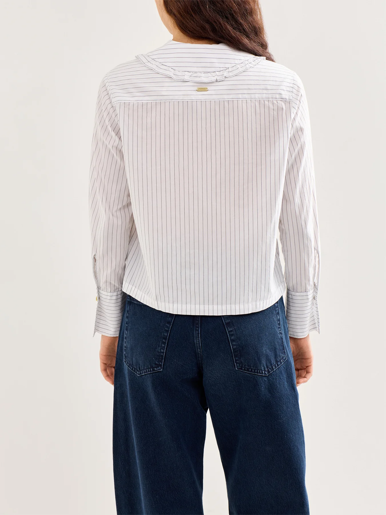 Avery Tailored Cotton Shirt White - Image 5