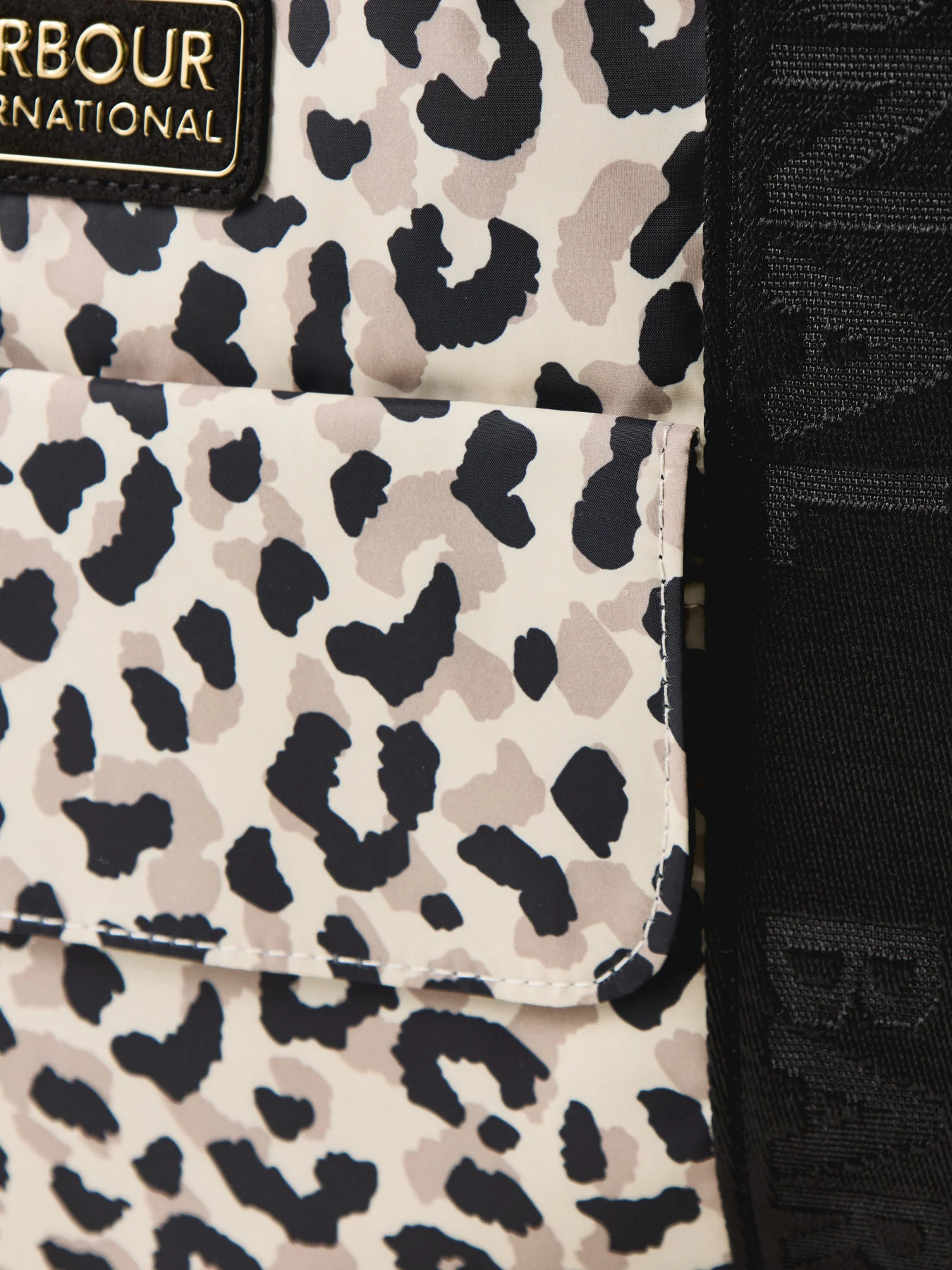 Boulevard Leopard Print Canvas Tote Bag Multi - Image 4