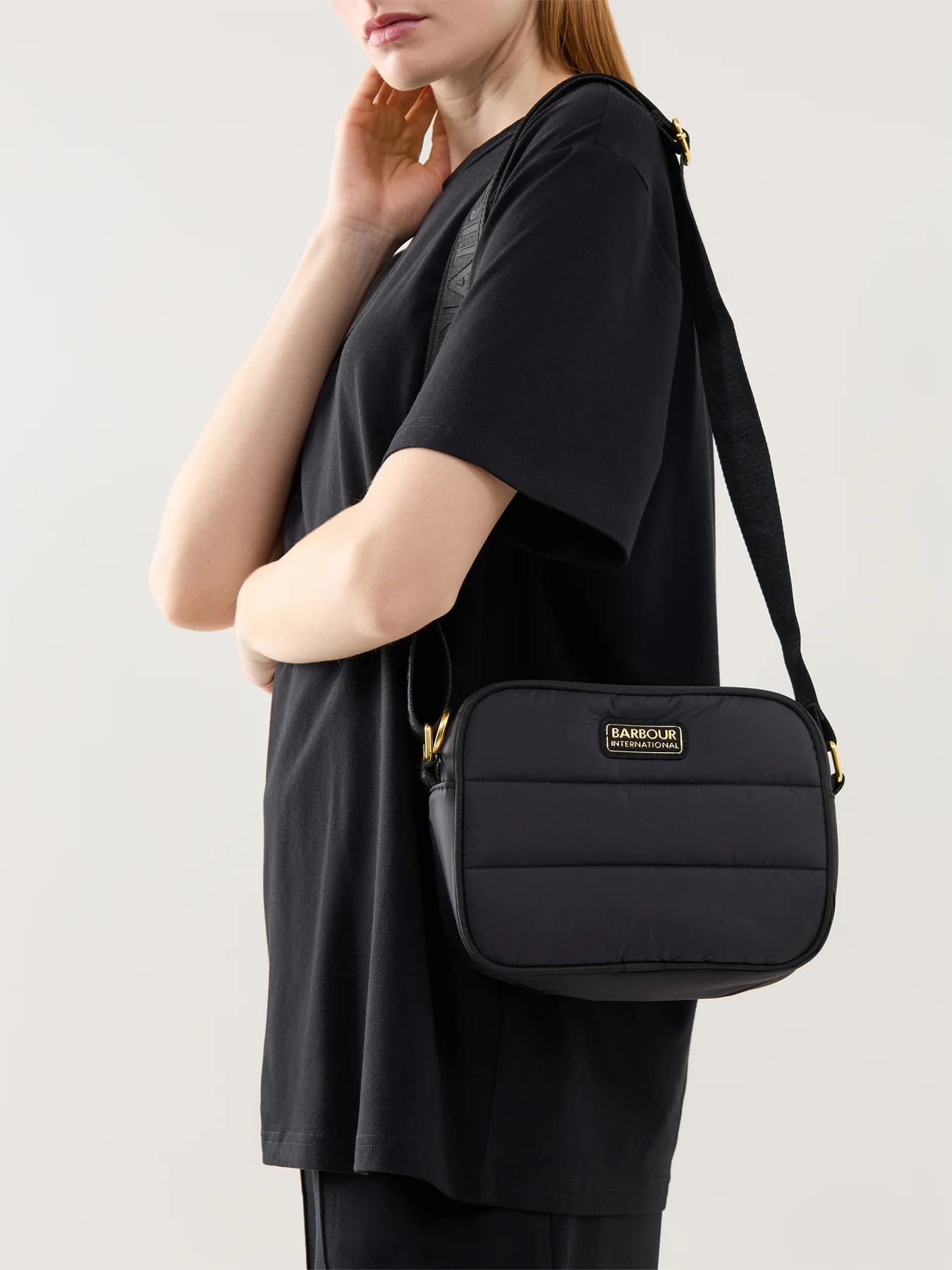 B.Intl Monaco Quilt Crossbody Bag Black - Image 2