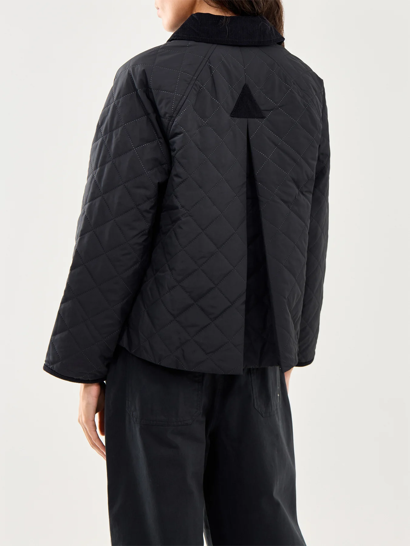 Womens Barbour Anise Quilted Jacket Black - Image 5