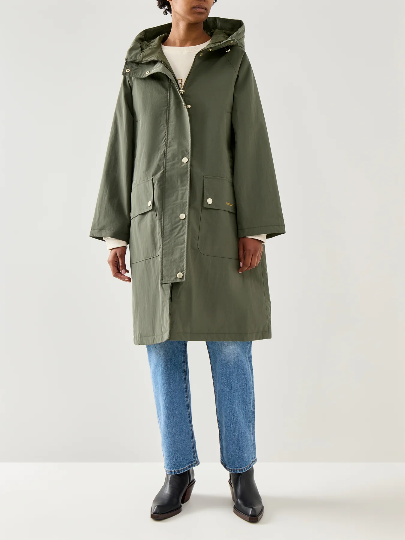 Womens Catalina Showerproof Jacket Green - Image 4