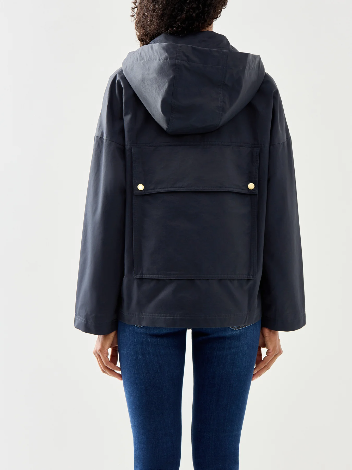 Womens Navy Barbour Cecile Showerproof Jacket - Image 5