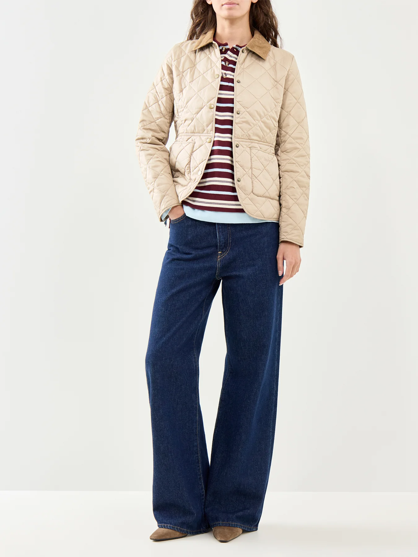 Deveron Quilted Jacket Beige - Image 2