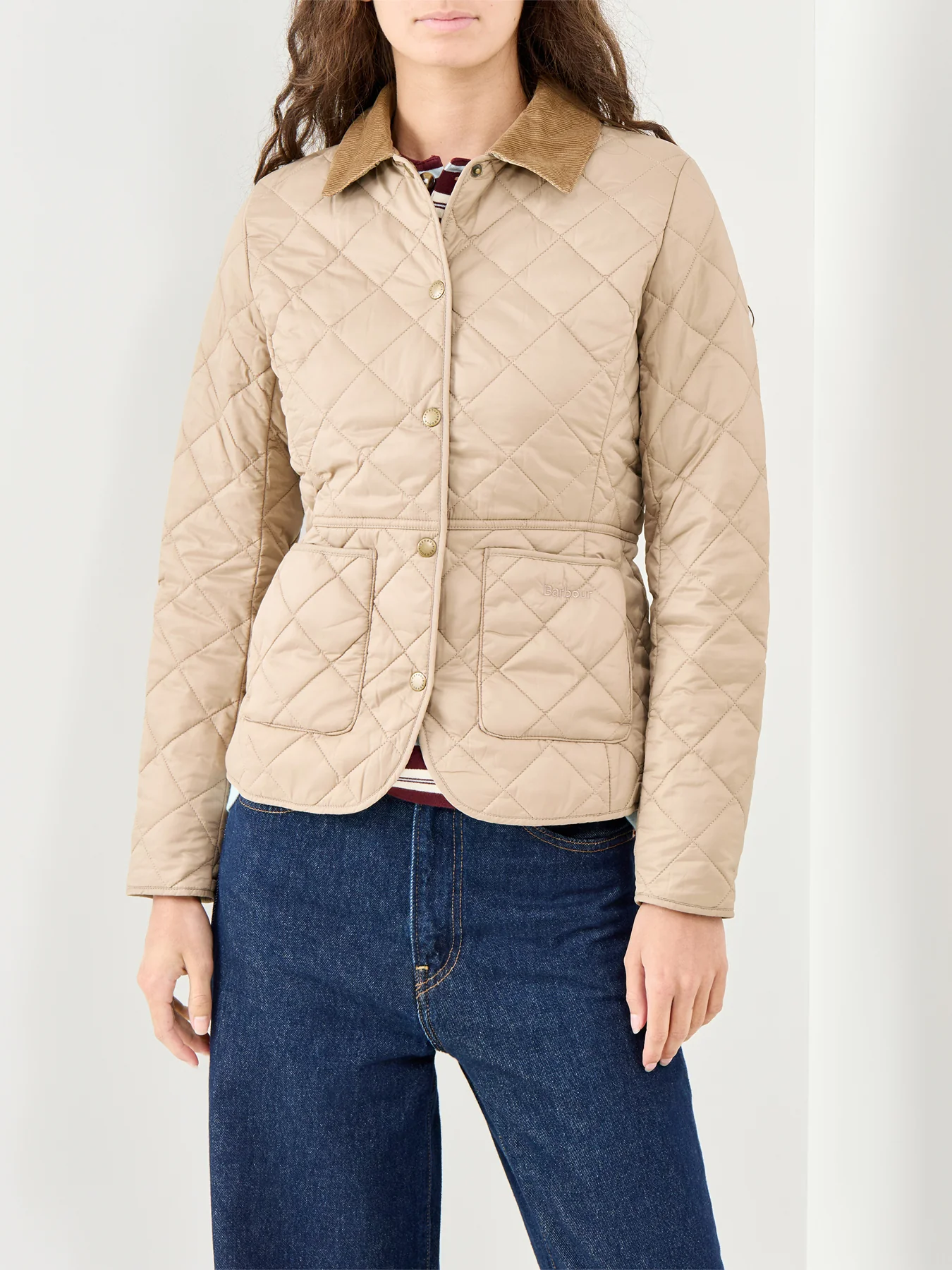 Deveron Quilted Jacket Beige - Image 4