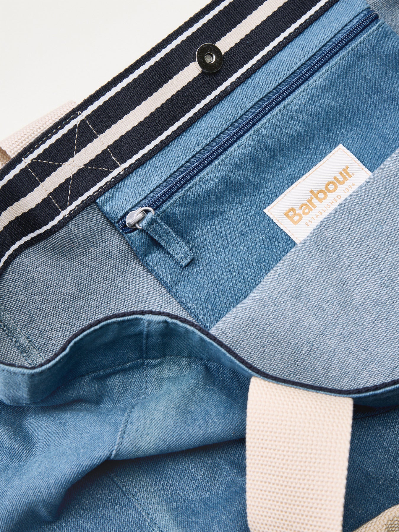 Emily Denim Tote Bag Blue - Image 5