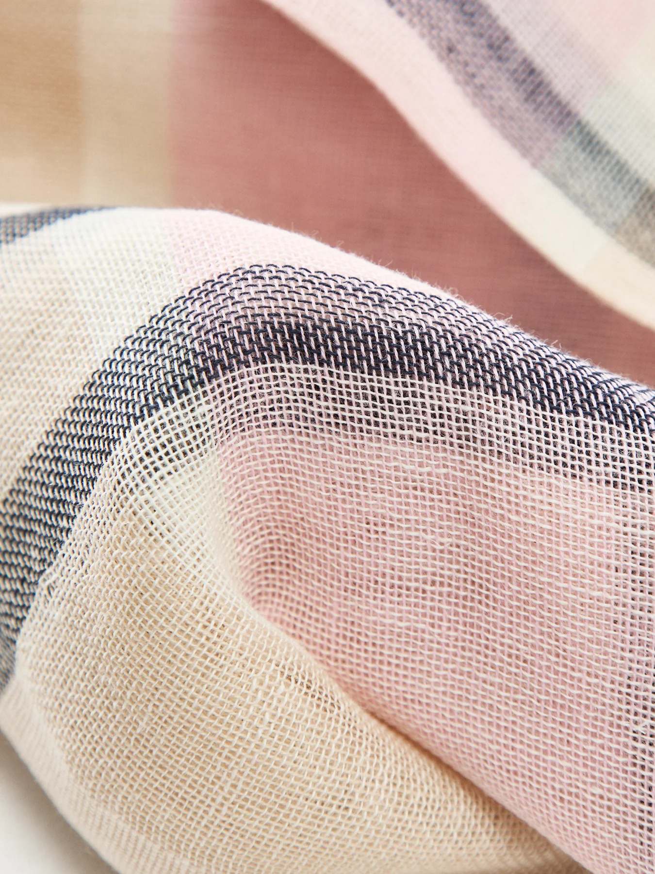 Barbour Esther Multiwear Cotton Scarf Beige - Image 3