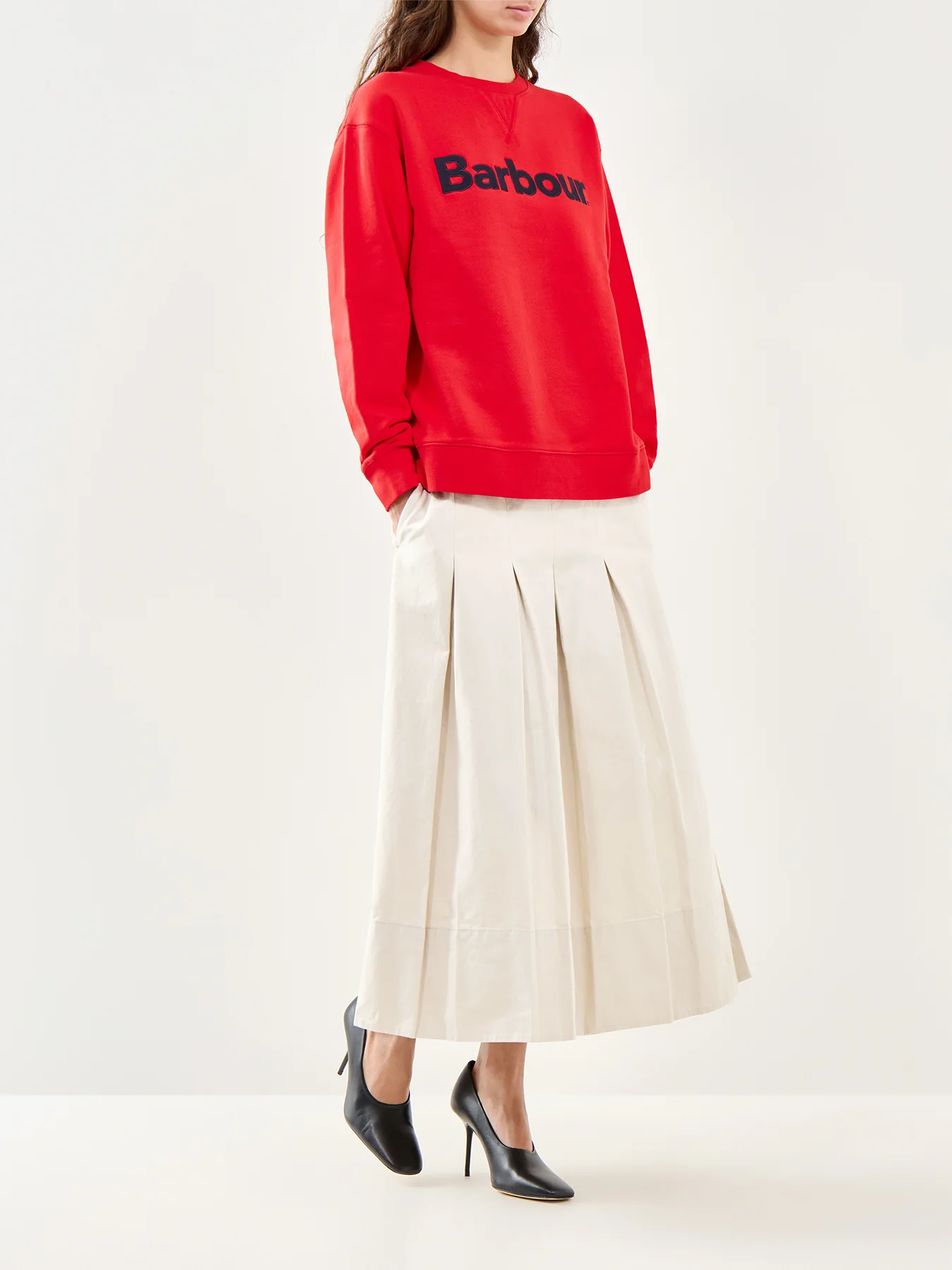 Hartland Crew Sweatshirt Red - Image 2