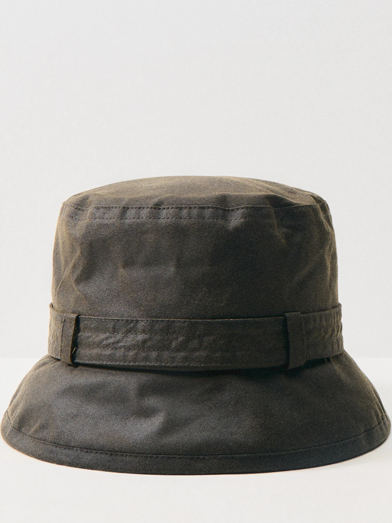 Kelso Wax Belted Bucket Hat Olive - Image 2