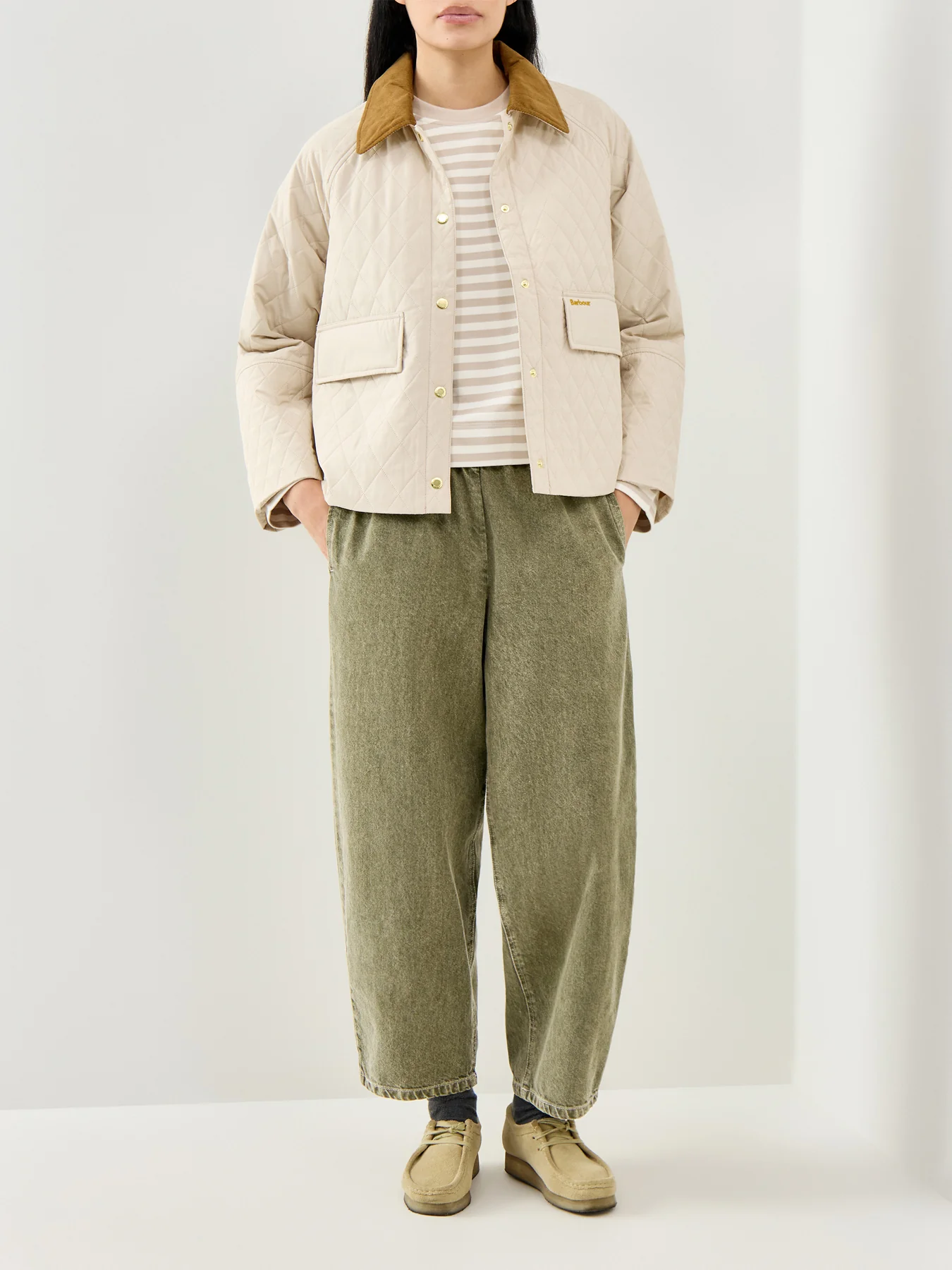 Kirby Quilted Jacket Cream - Image 2