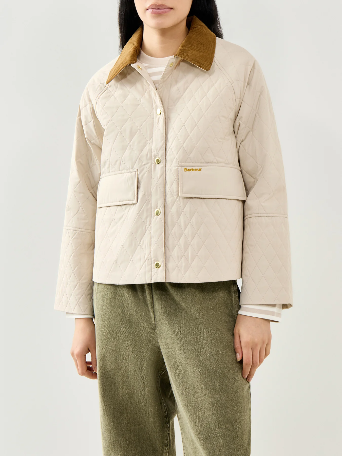 Kirby Quilted Jacket Cream - Image 4