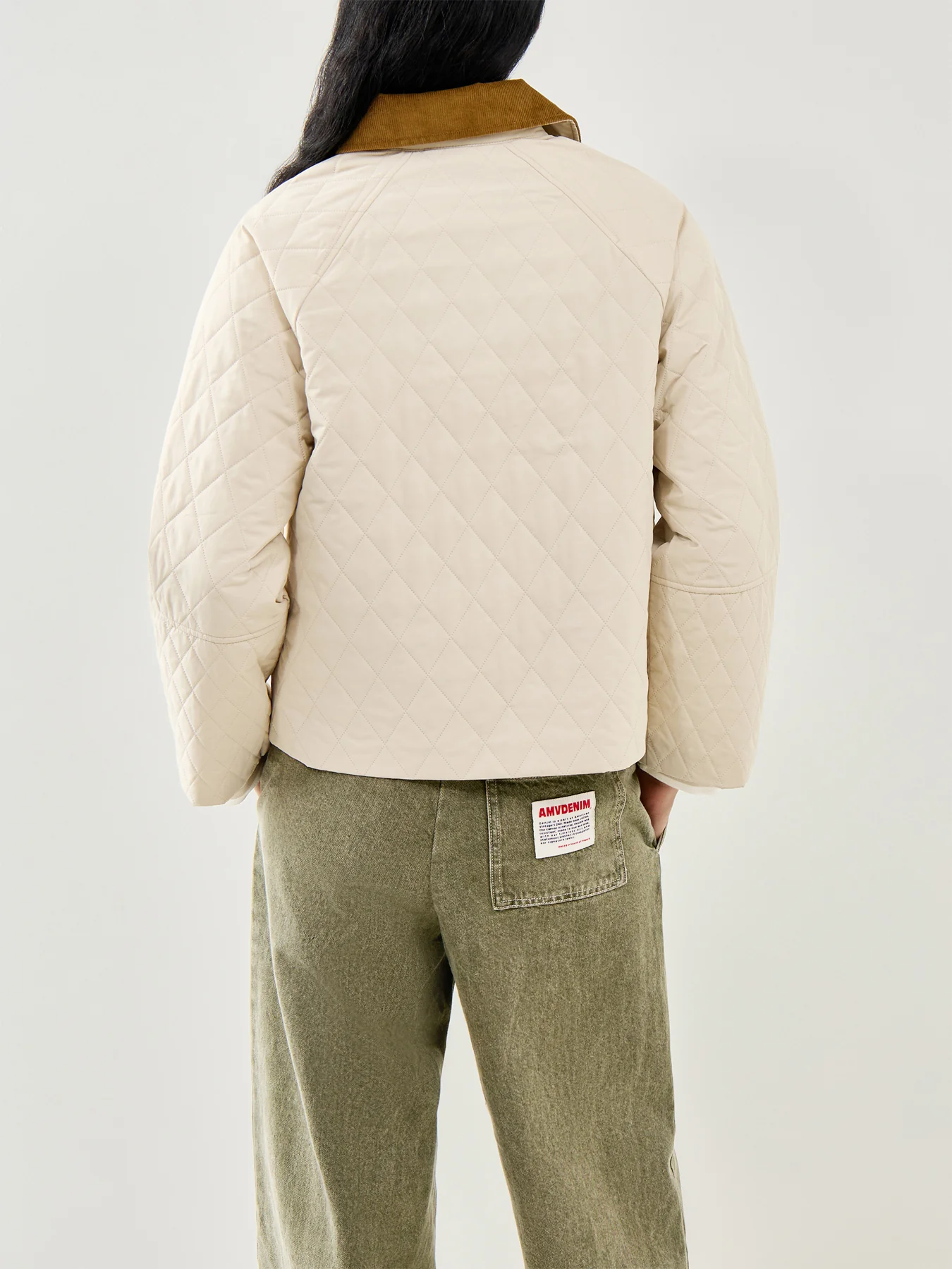 Kirby Quilted Jacket Cream - Image 5