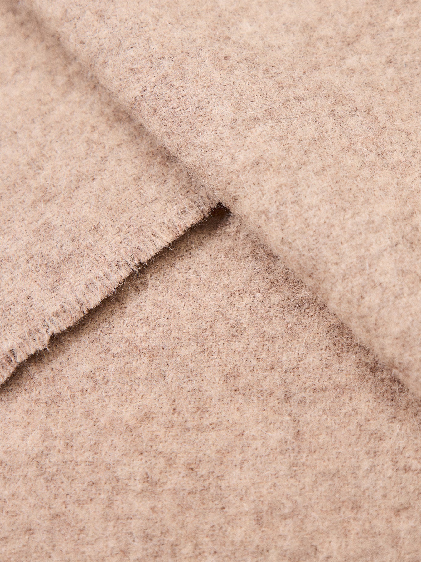 Lambswool Woven Scarf Oatmeal - Image 3