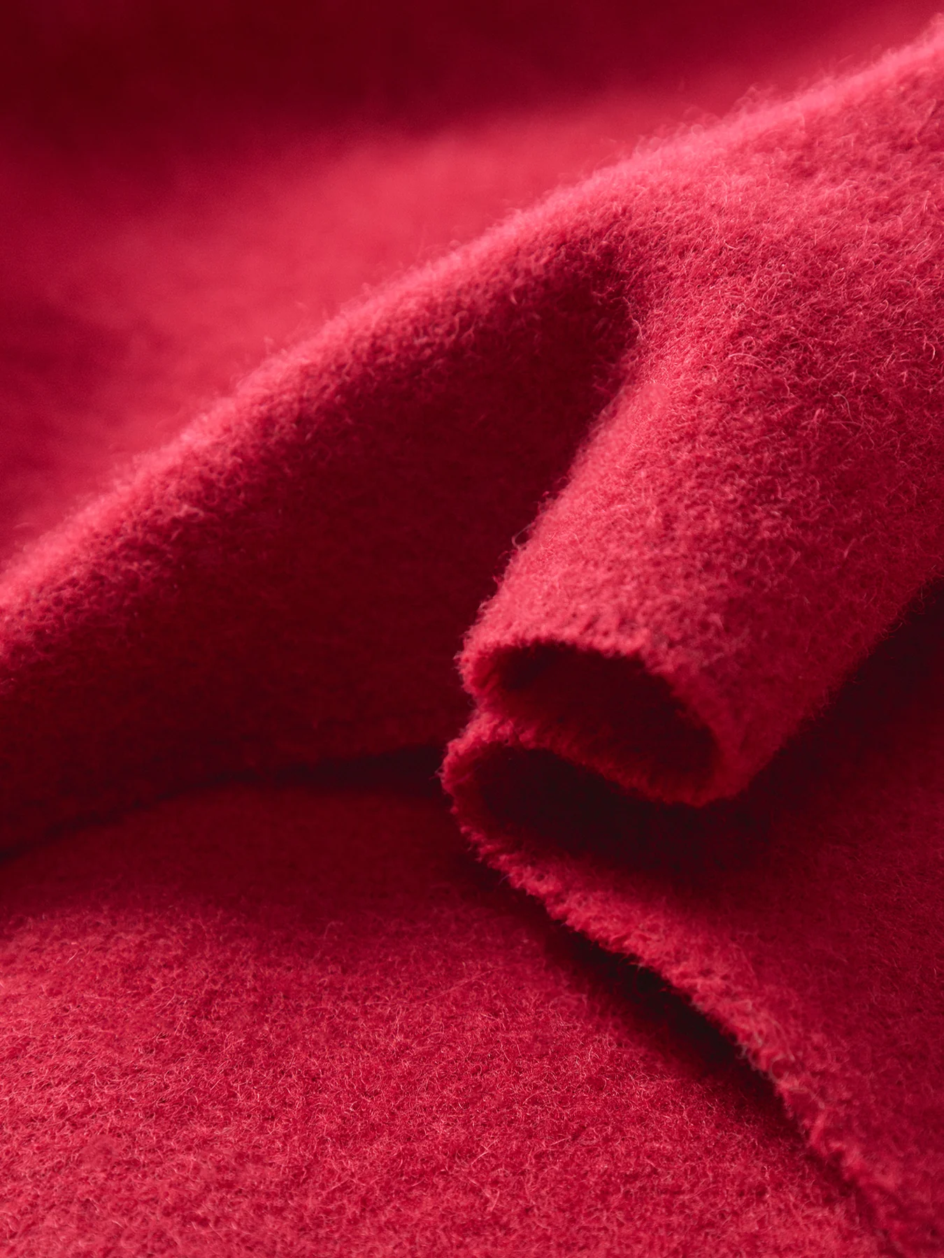 Lambswool Woven Scarf Wine - Image 3
