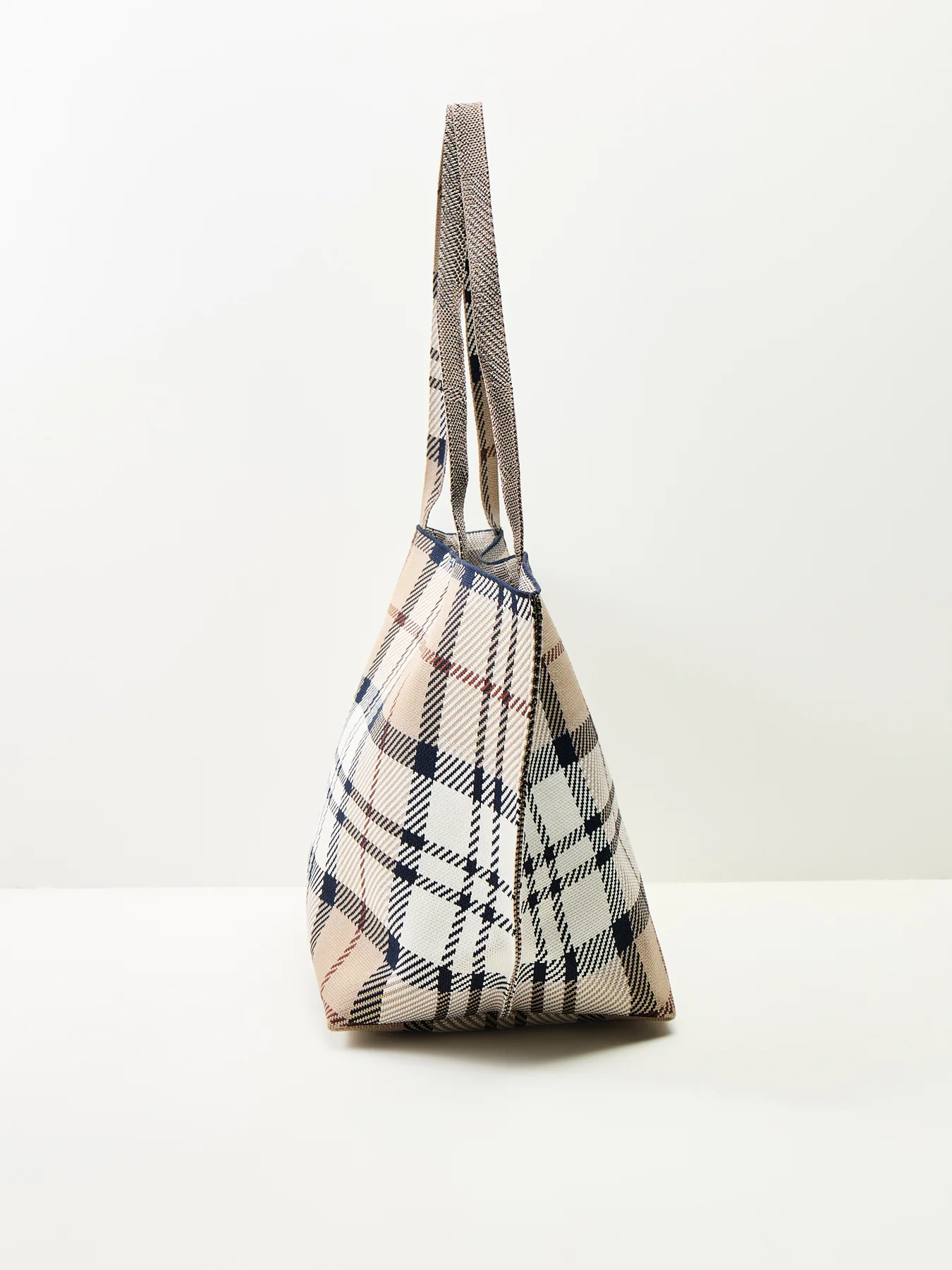Layla Tartan Large Tote Bag Multi - Image 4