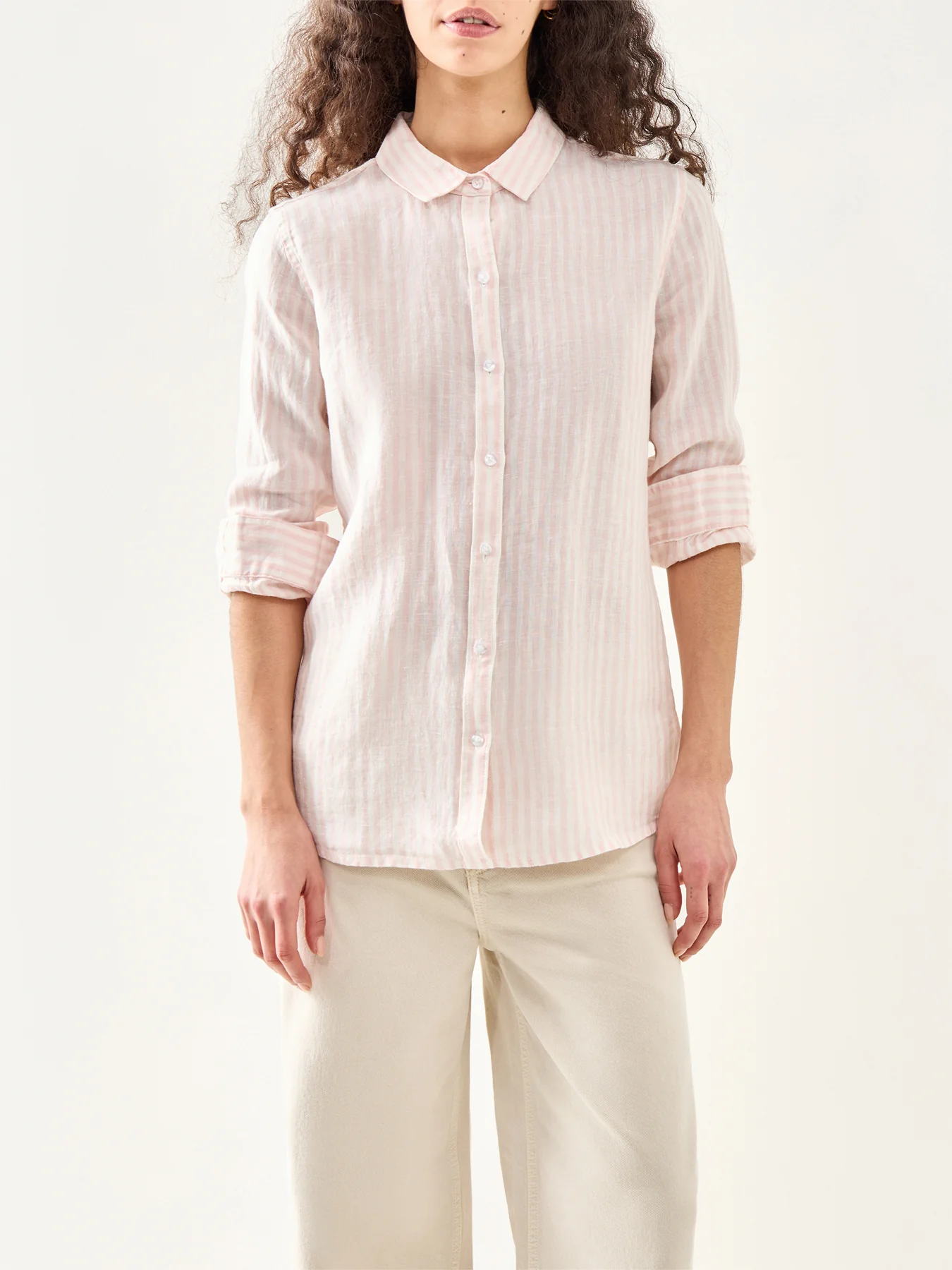Marine Shirt Pink Stripe - Image 4