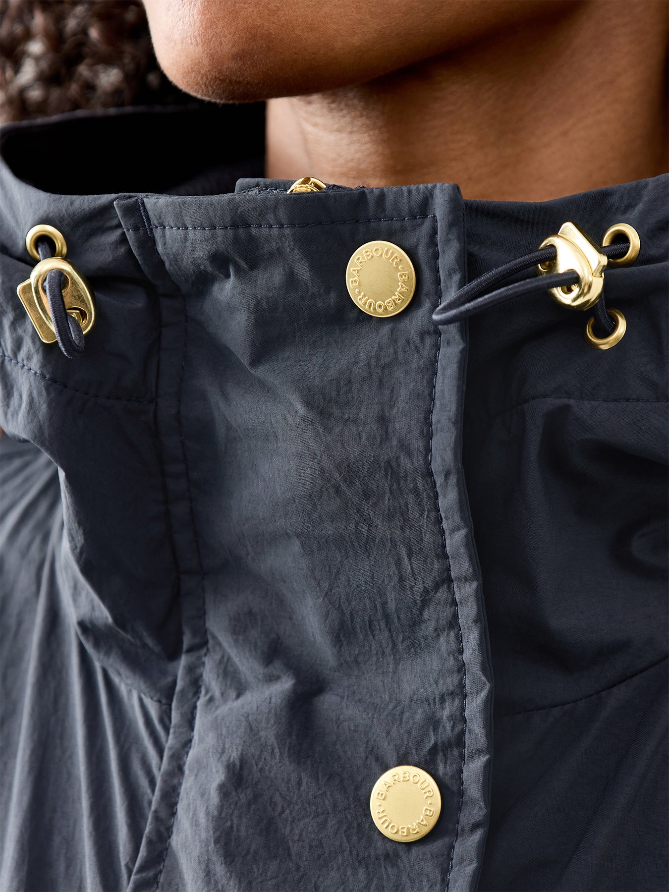 Womens Naboo Showerproof Jacket Dark Navy - Image 3