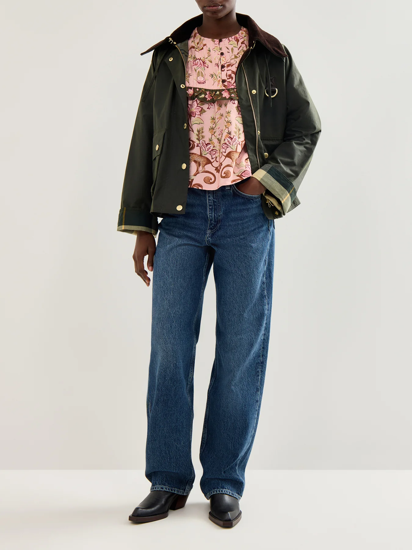 Cami Blouse Tropical Print - Image 2