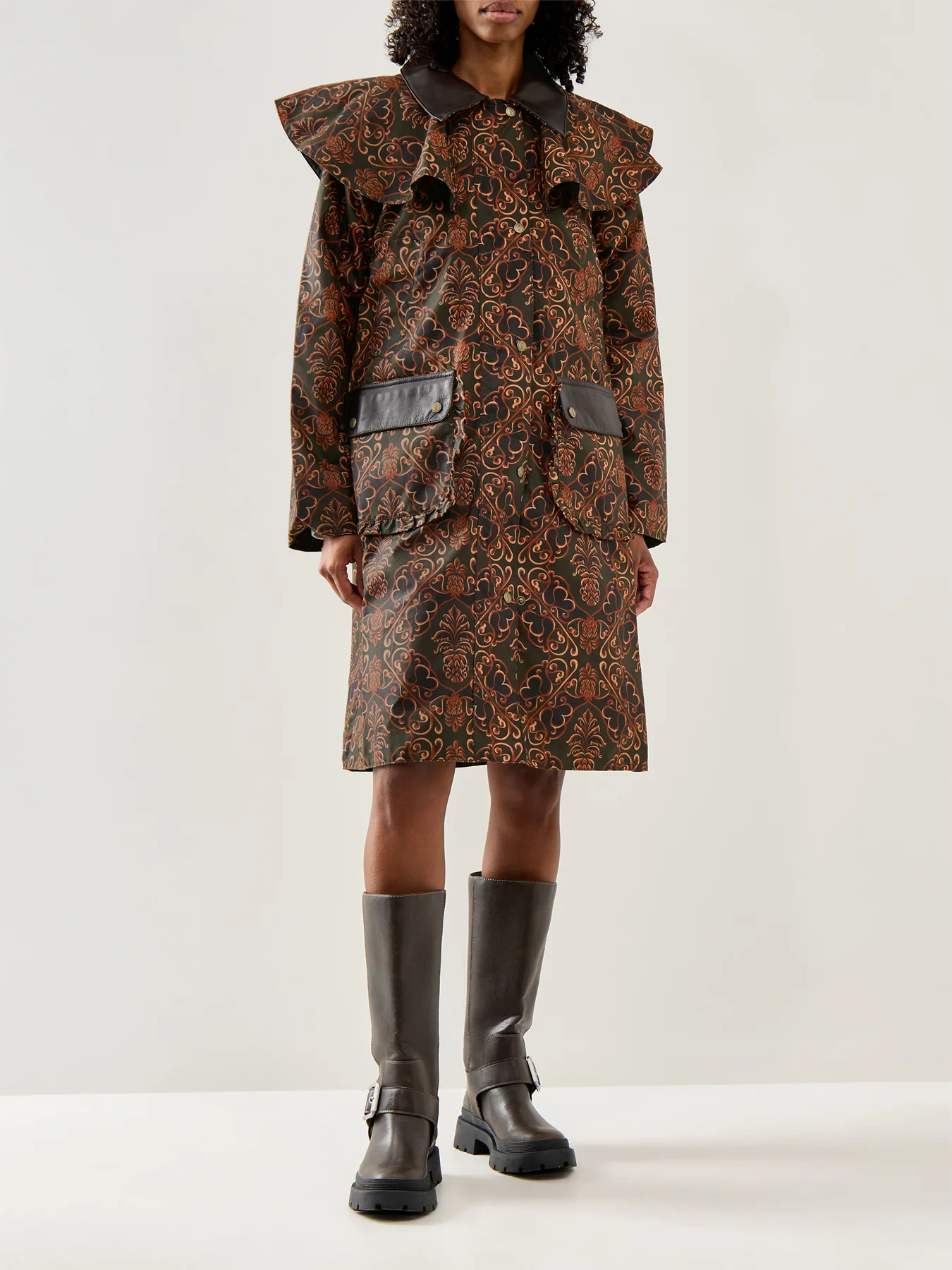 Womens Barbour X Farm Rio Luana Wax Jacket - Image 4