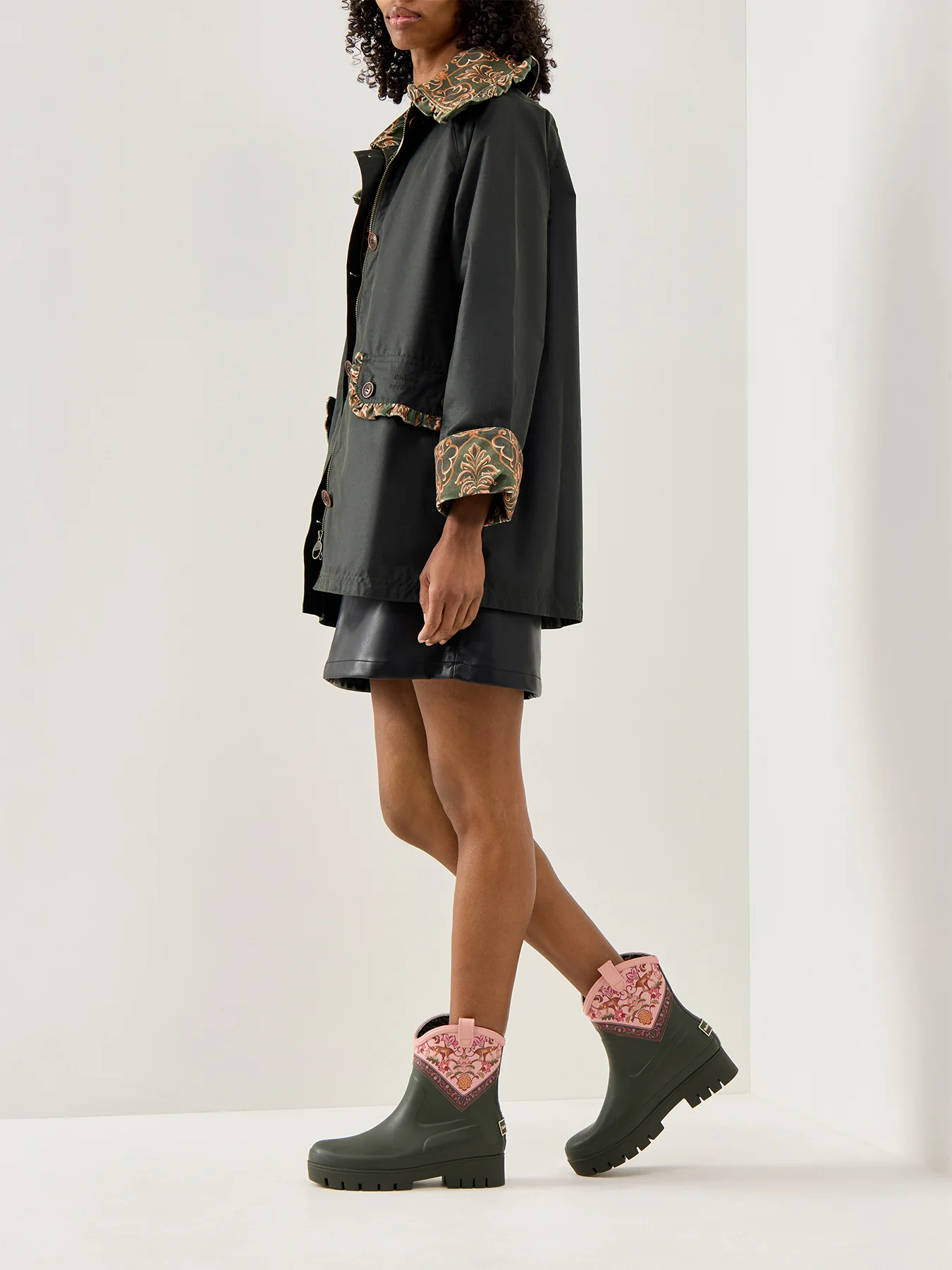 Barbour X Farm Rio Thais Short Welly - Image 2
