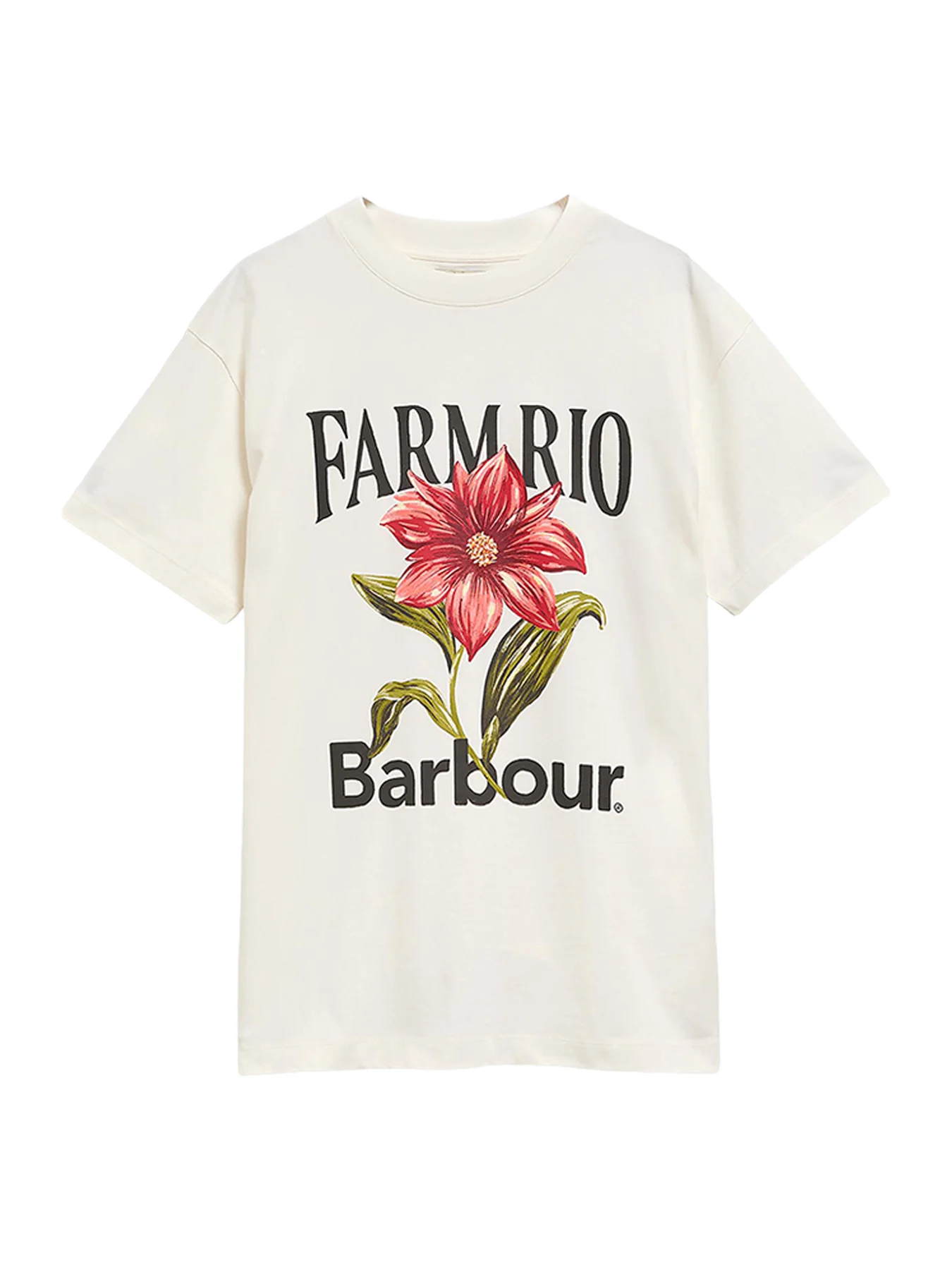 Barbour x Farm Rio Wild Flower T-Shirt Cream