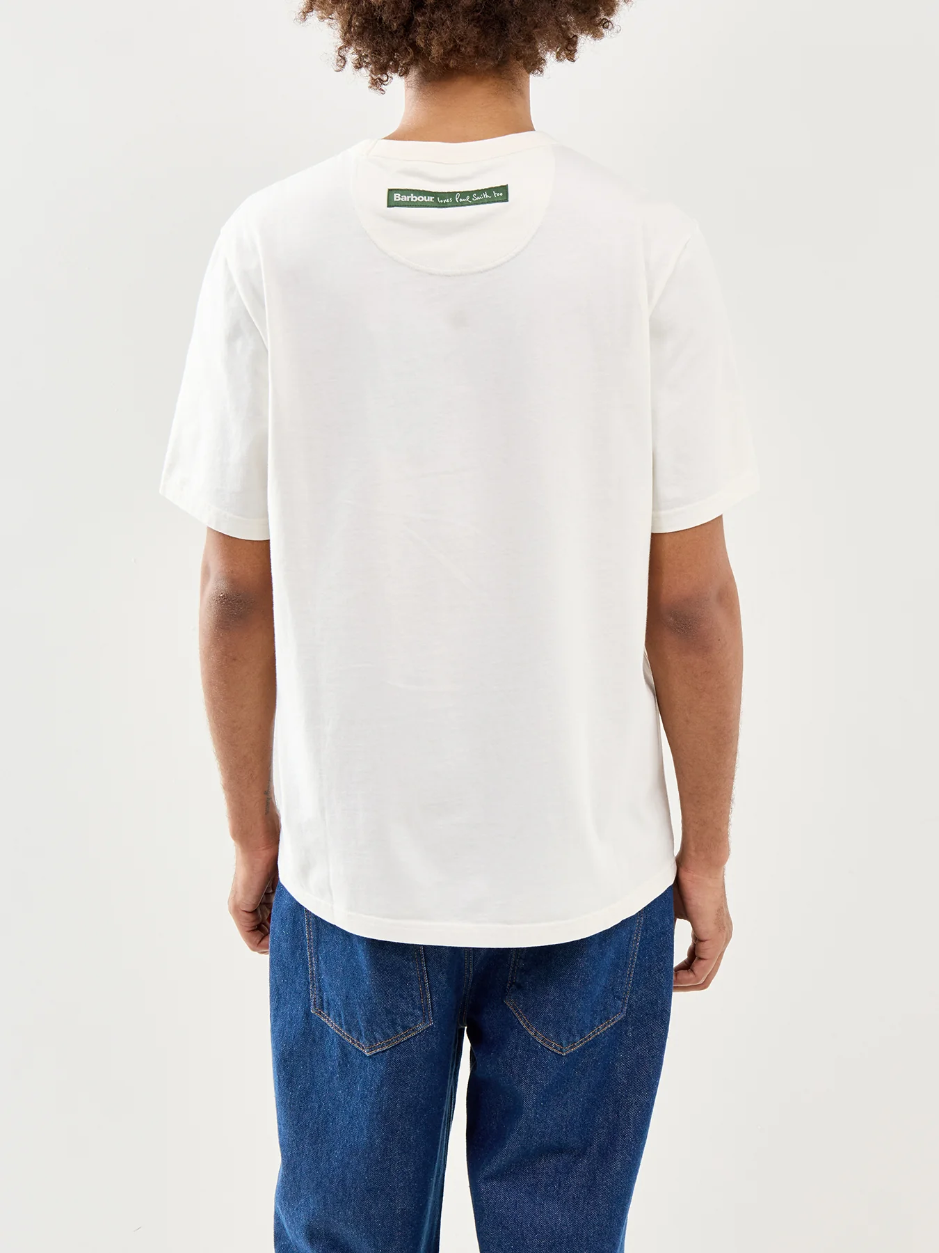 Paul Smith Loves Barbour Fishing Jacket Graphic T-Shirt - Image 5