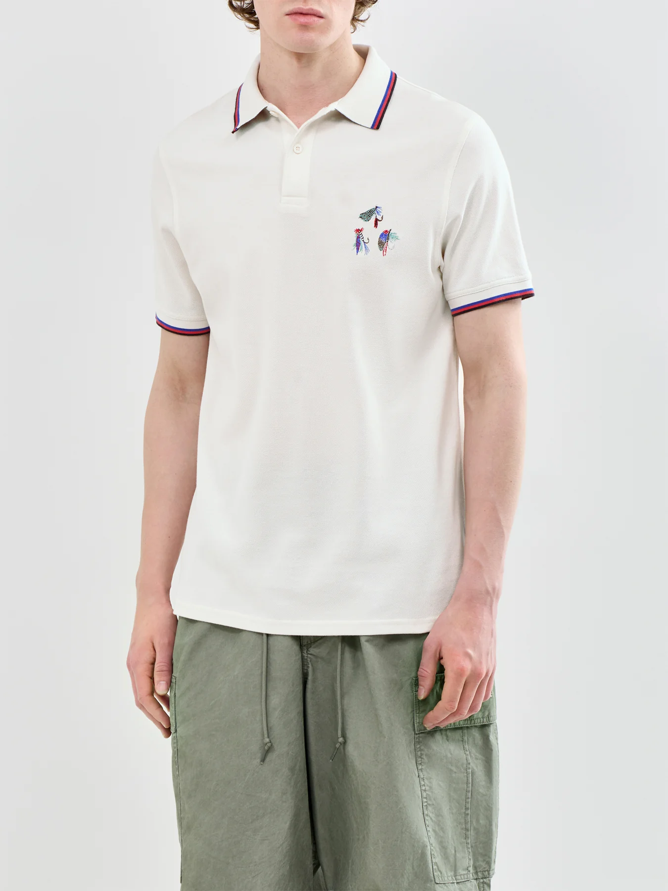 Lure Polo Shirt White - Image 4